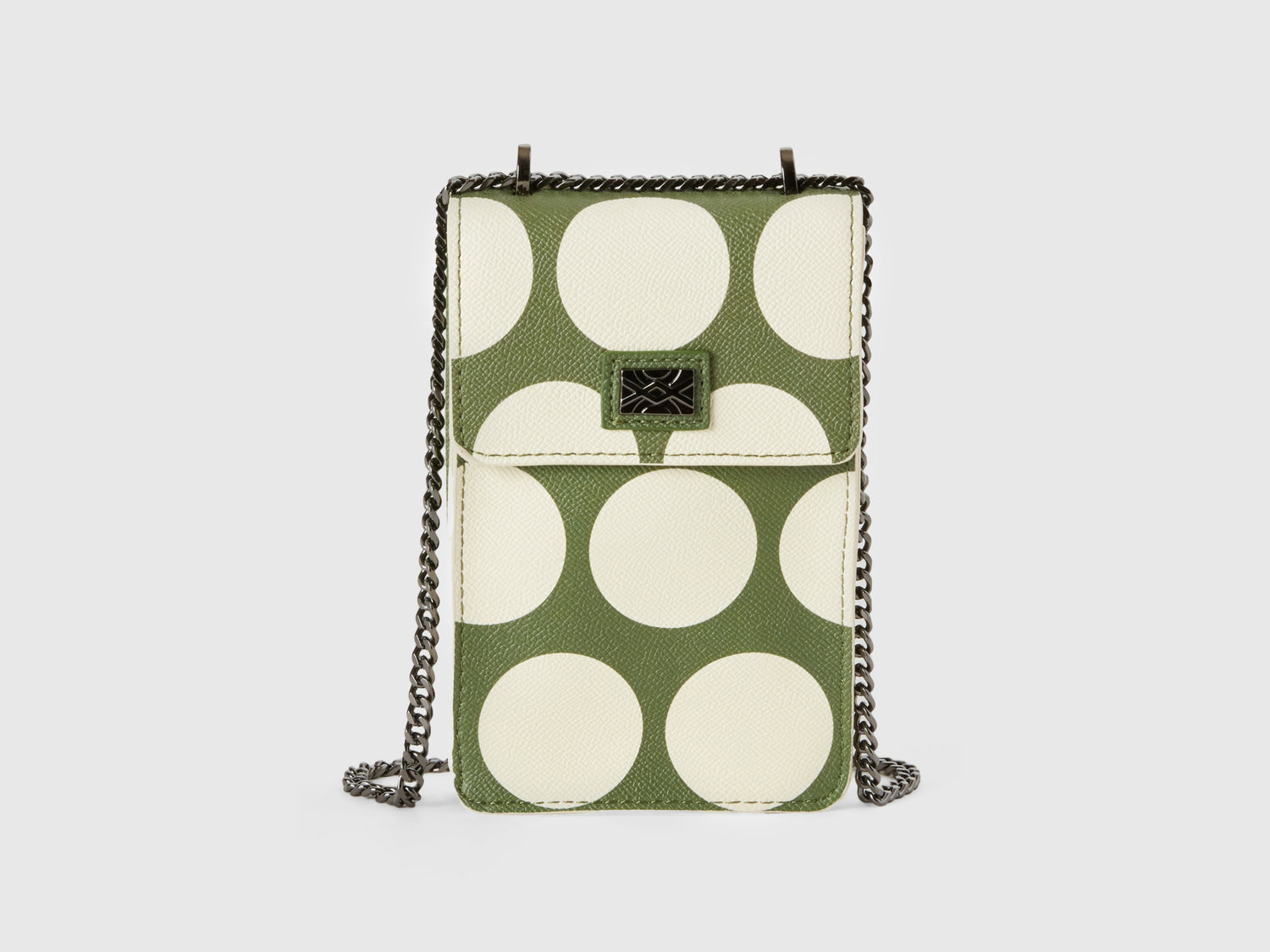 Portacellulare a pois da donna verde | Benetton Outlet