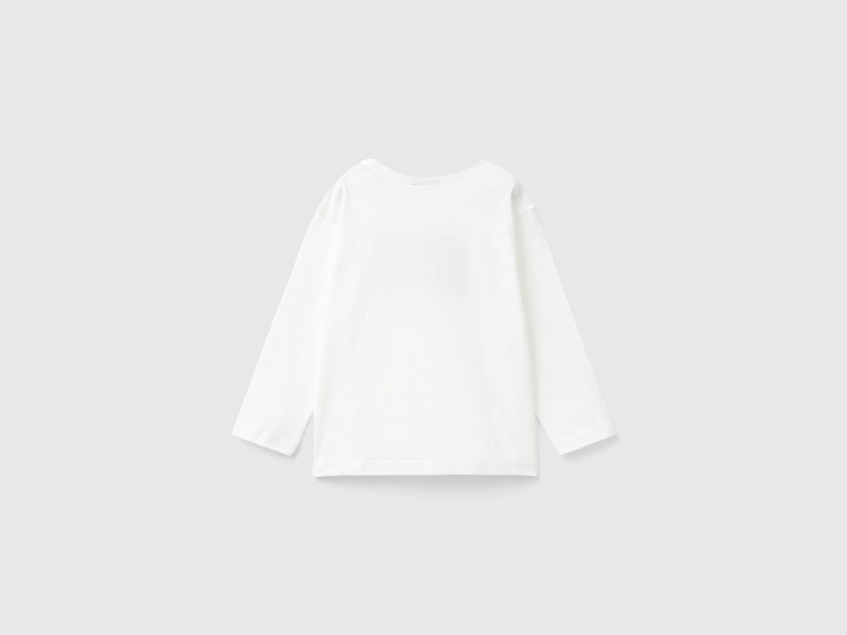 Long-sleeved organic cotton T-shirt