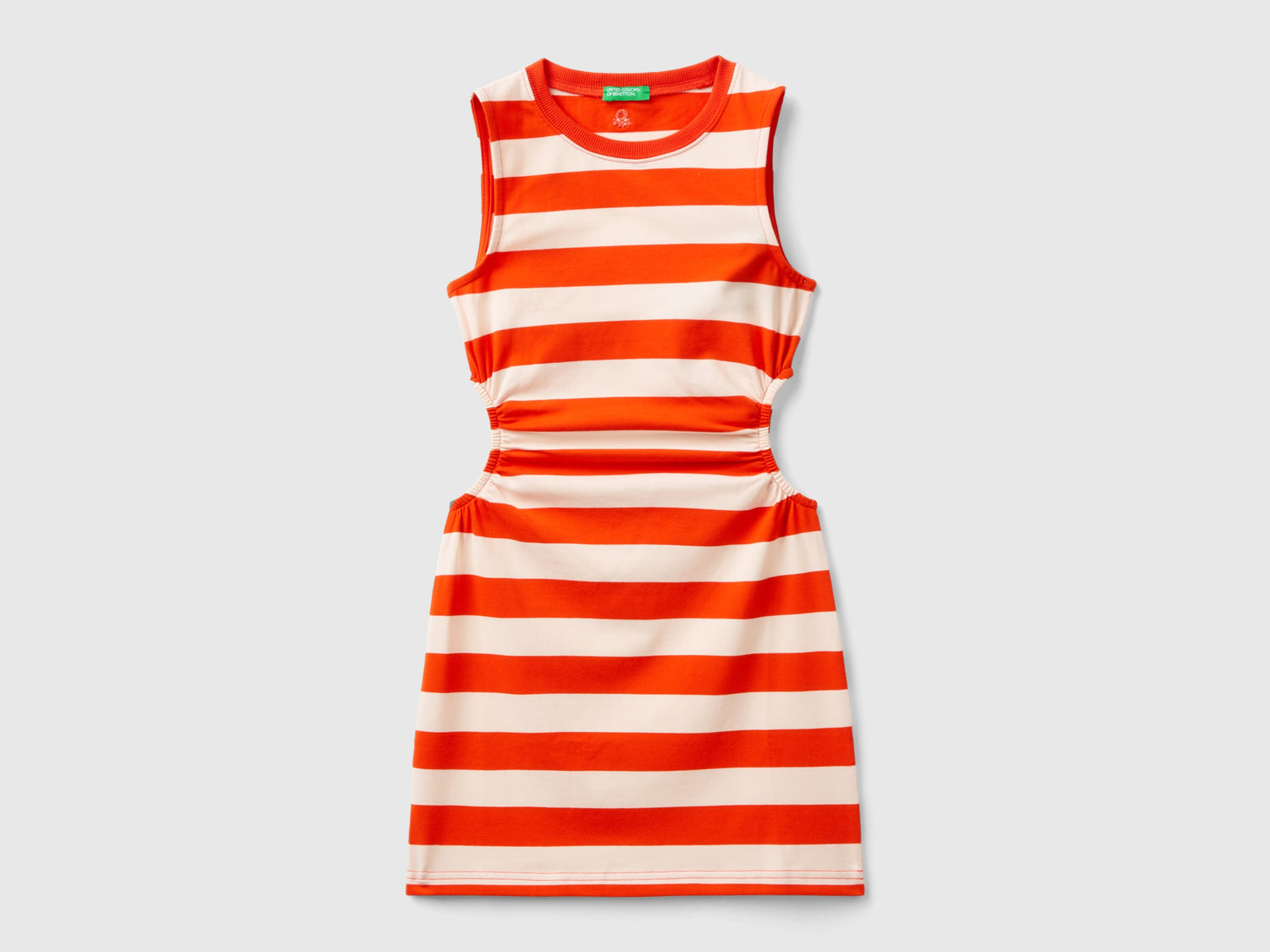 Vestito a righe con oblò da bambina multi-color | Benetton Outlet