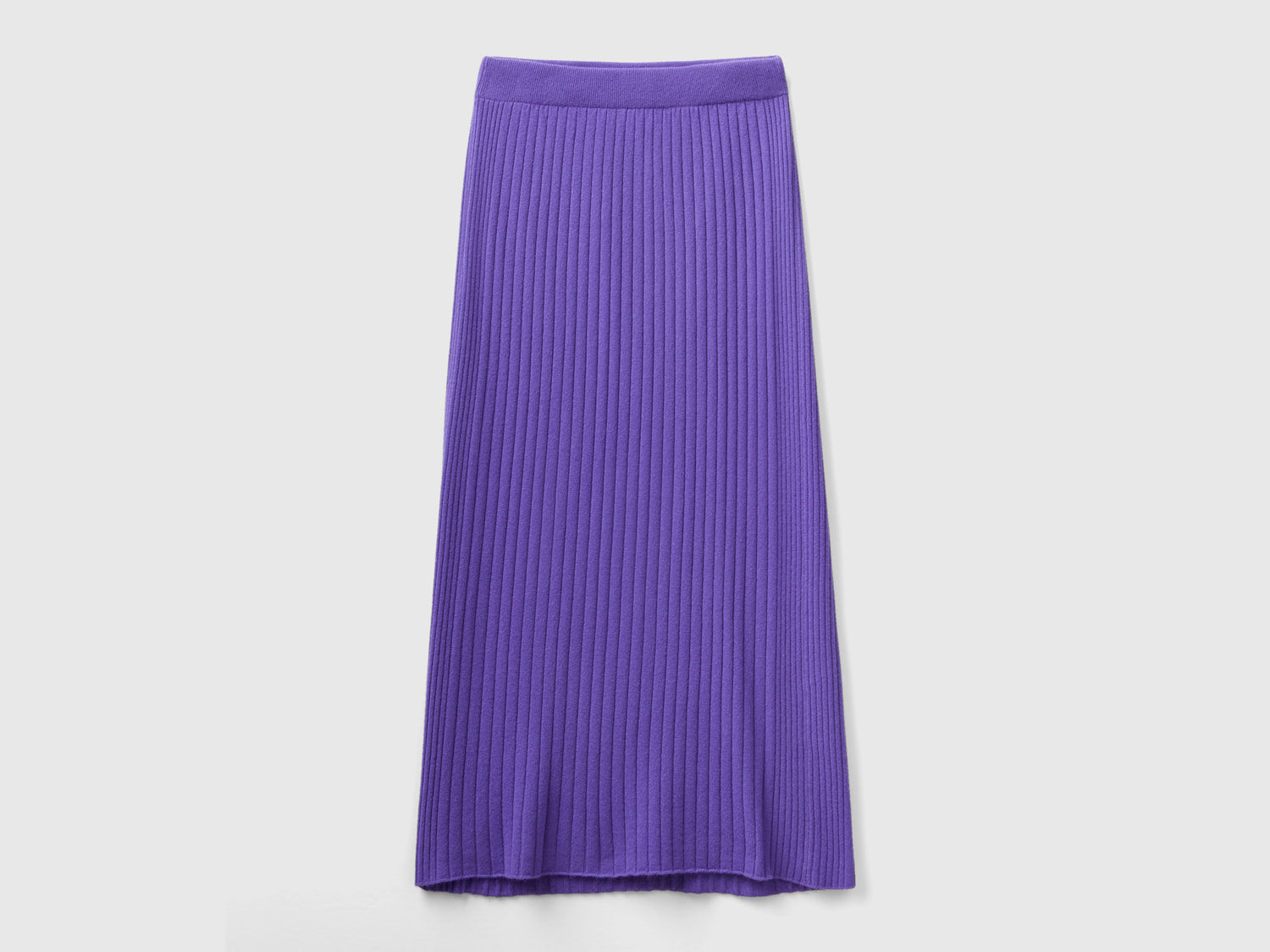 Gonna a tubino in maglia da donna viola | Benetton Outlet