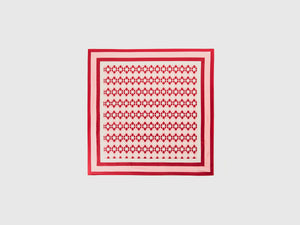 Foulard fantasia in tessuto riciclato