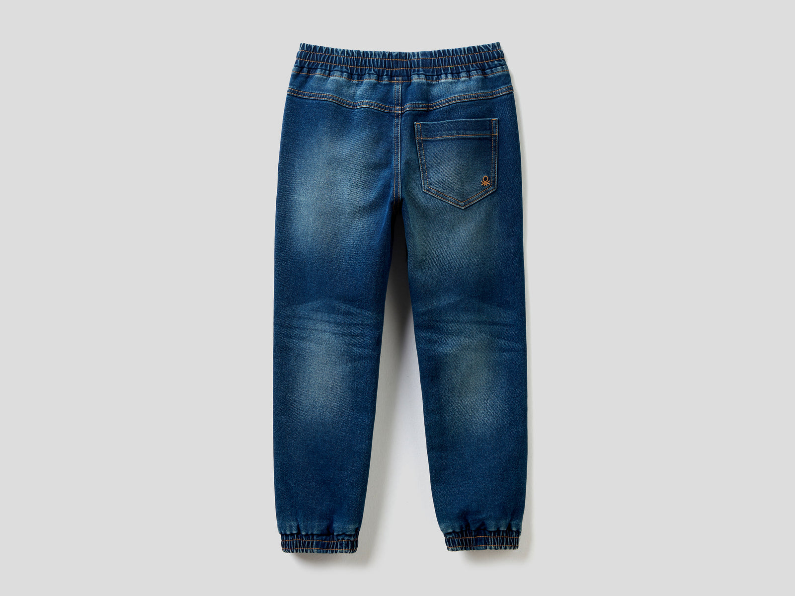 Joggers in cotone elasticizzato da bambino blu scuro 2 | Benetton Outlet
