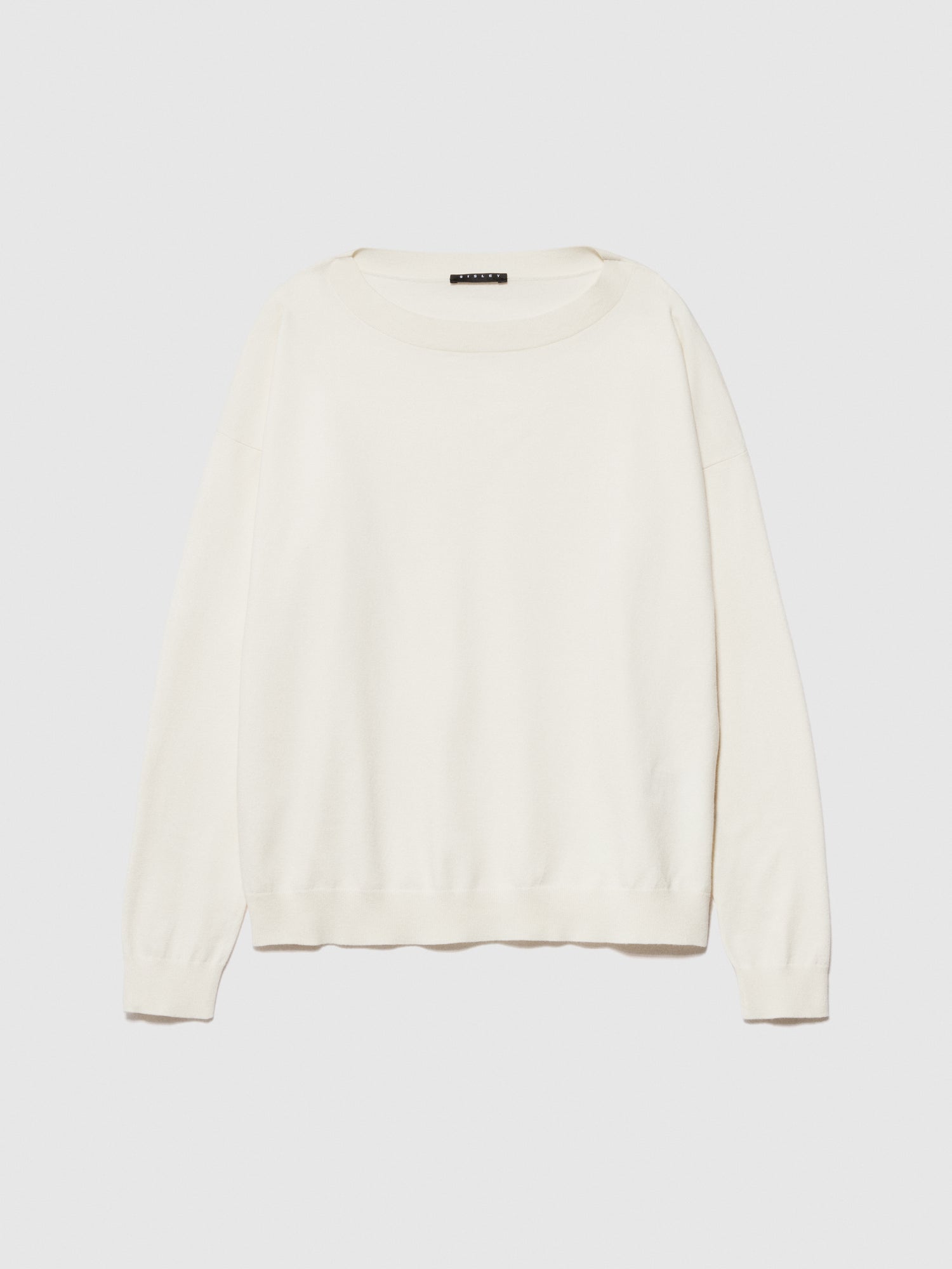 Maglia con scollo a barca da donna bianco panna | Sisley Outlet