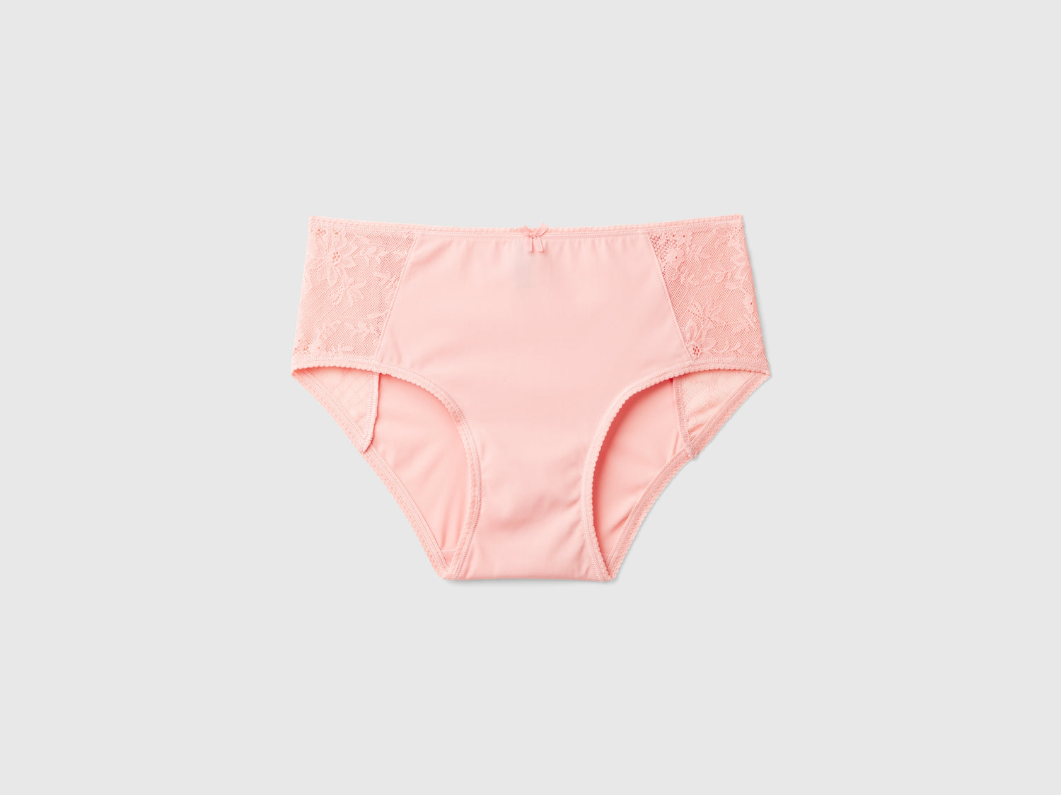 Culotte con inserti in pizzo da donna rosa | Benetton Outlet