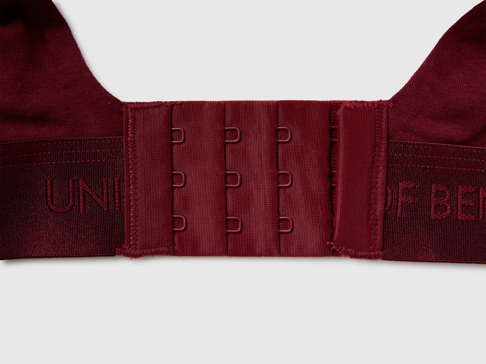 Reggiseno imbottito in cotone stretch da donna bordeaux 3 | Benetton Outlet