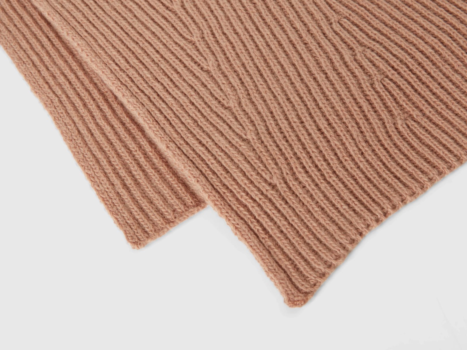 Sciarpa in misto lana da donna cammello 2 | Benetton Outlet