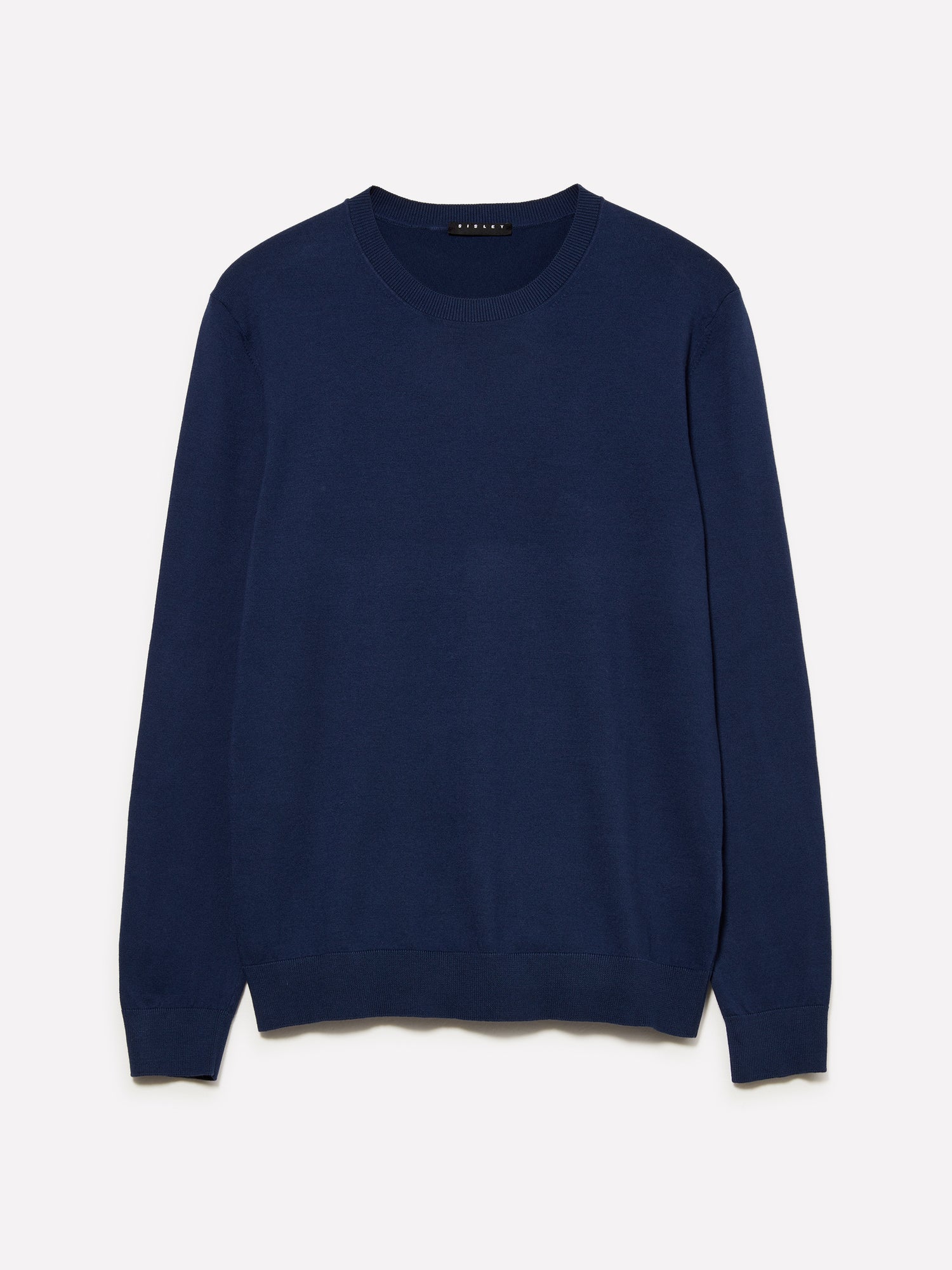 Maglia girocollo blu da uomo blu scuro | Sisley Outlet
