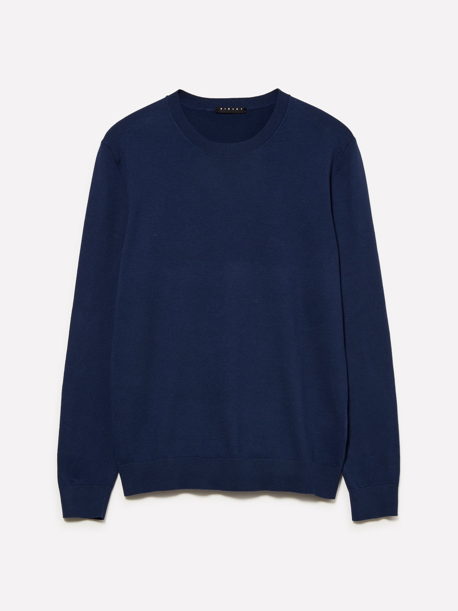 Maglia girocollo blu da uomo blu scuro | Sisley Outlet