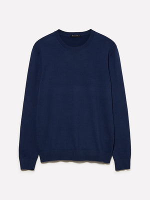 Maglia girocollo blu