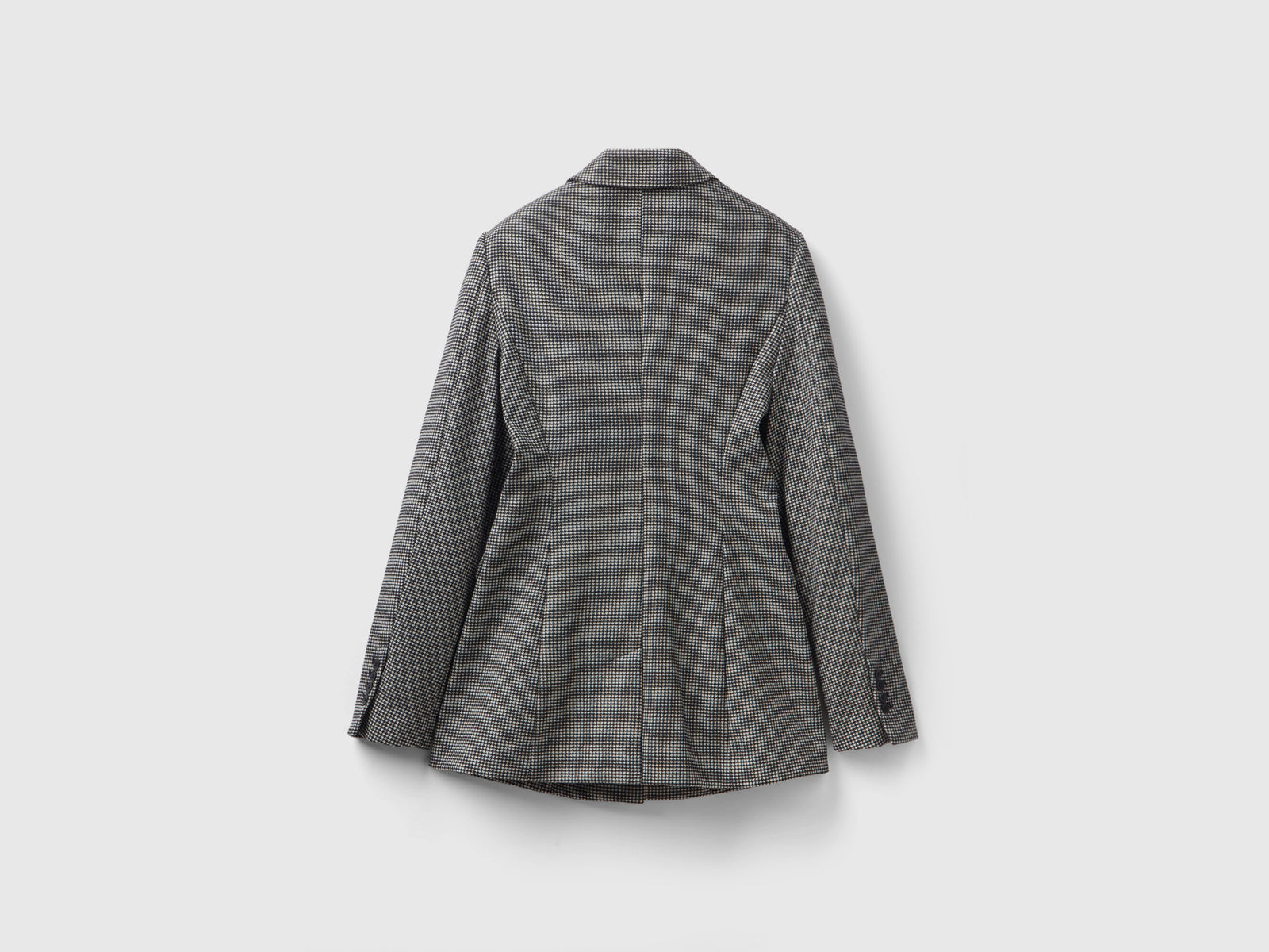 Giacca pied de poule in misto lana da donna grigio 2 | Benetton Outlet