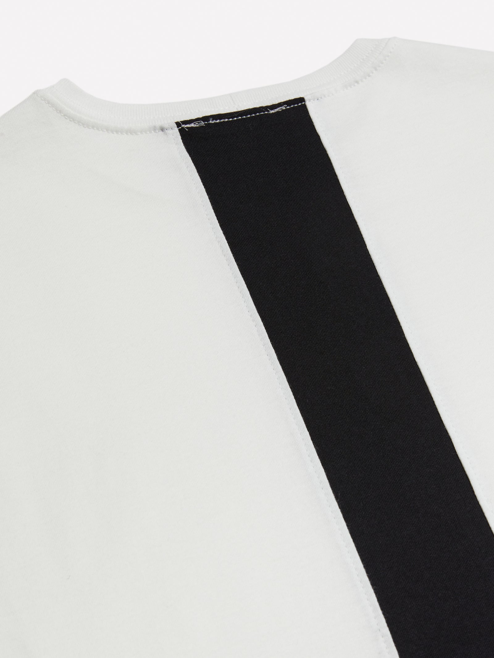 T-shirt 100% cotone bio con banda da bambino bianco 3 | Sisley young Outlet