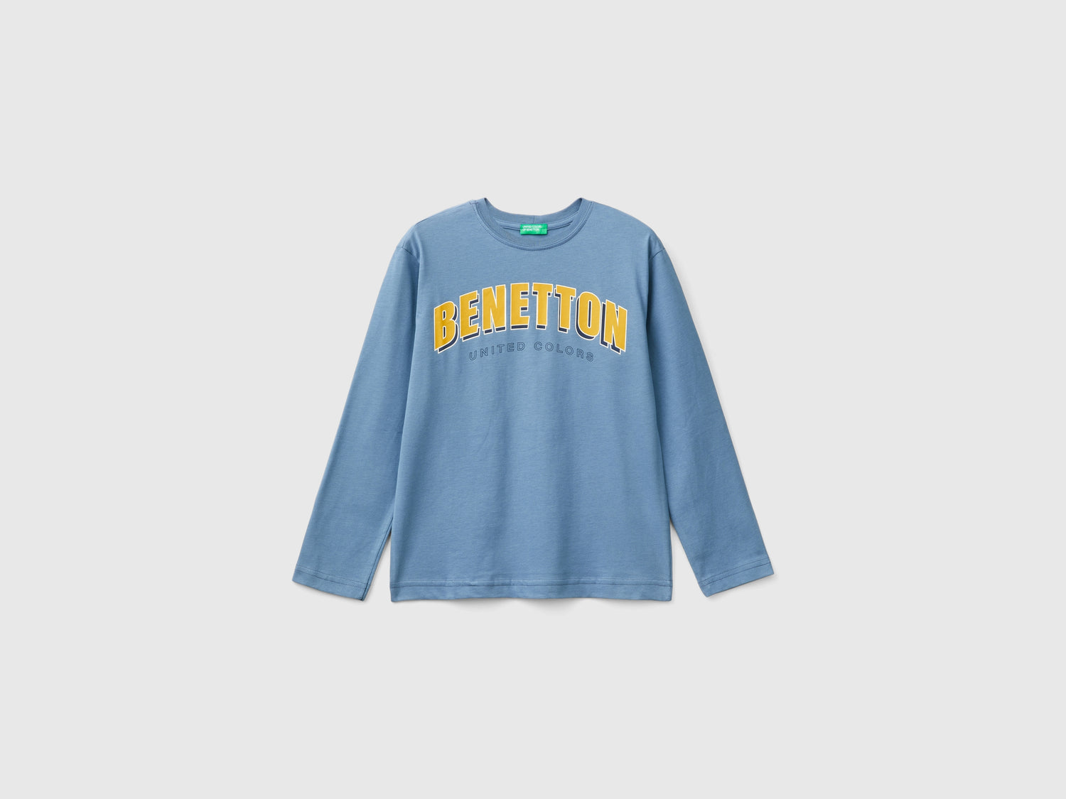 Calda maglietta con stampa logo da bambino avio | Benetton Outlet