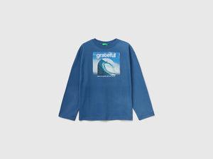 T-shirt in caldo cotone con stampa