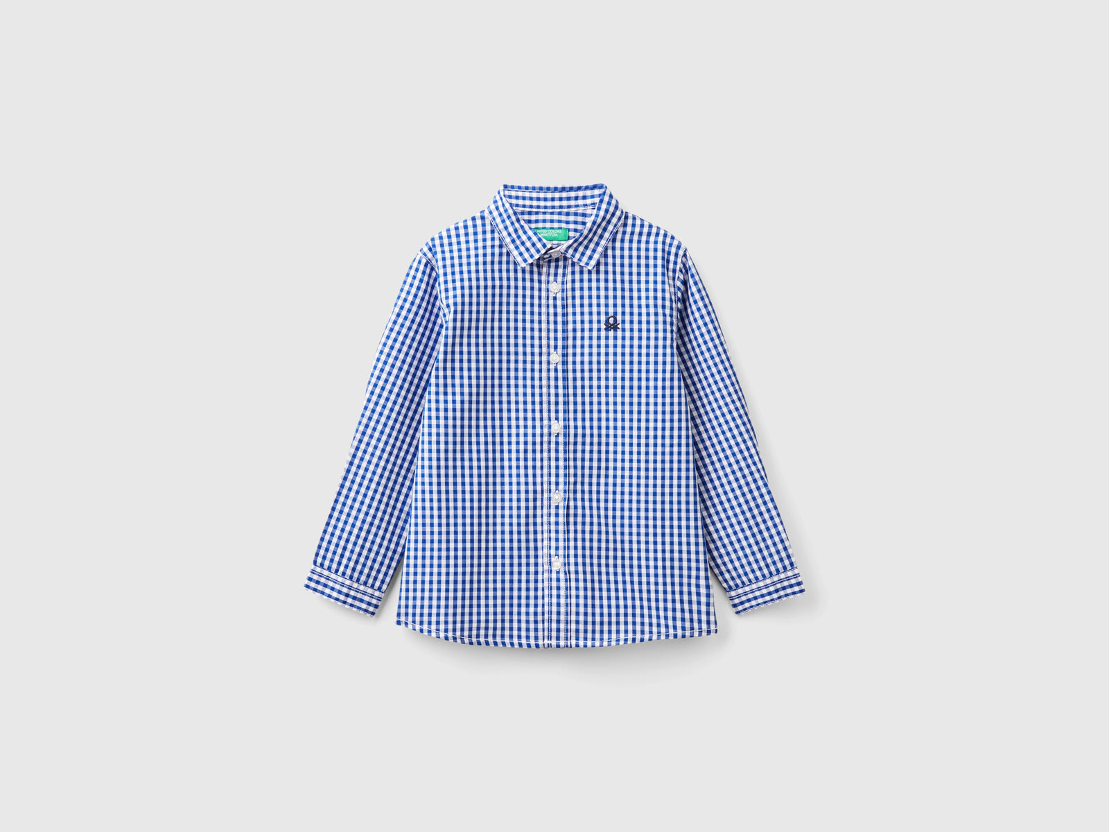 Camicia in puro cotone da bimbo bluette | Benetton Outlet