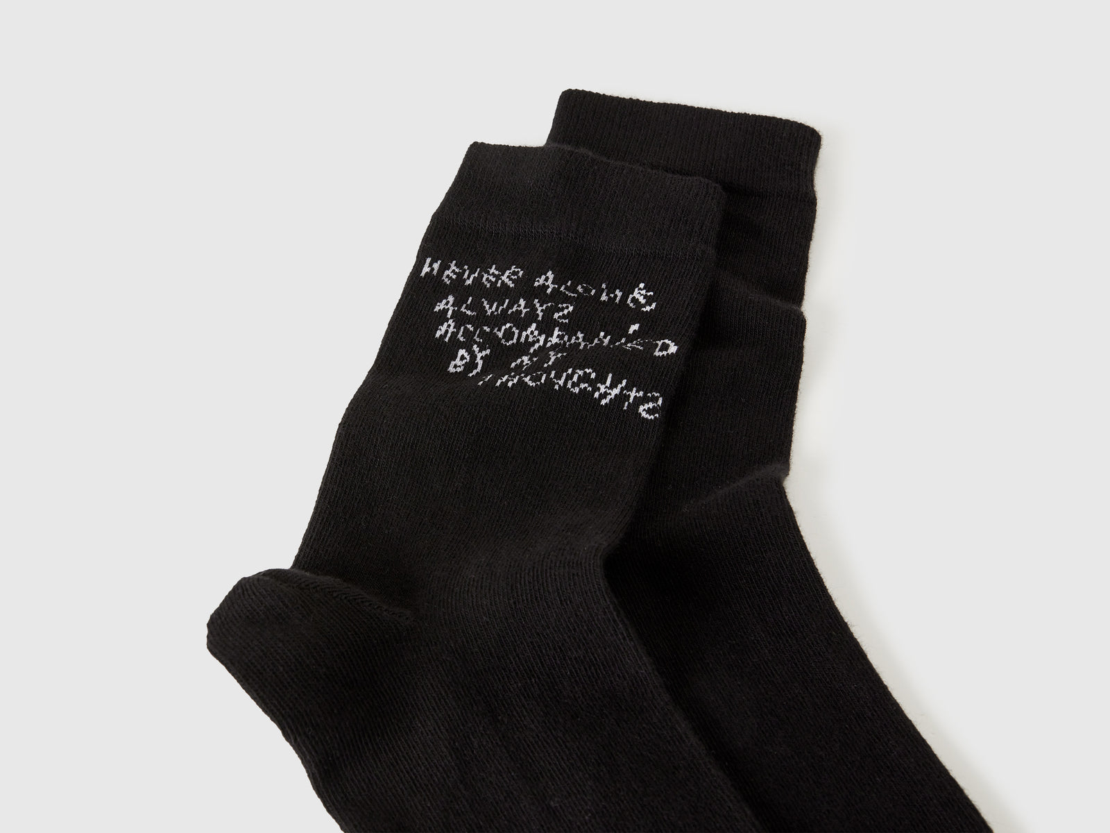 Calzini con scritte Coco Capitán da uomo nero 2 | Benetton Outlet