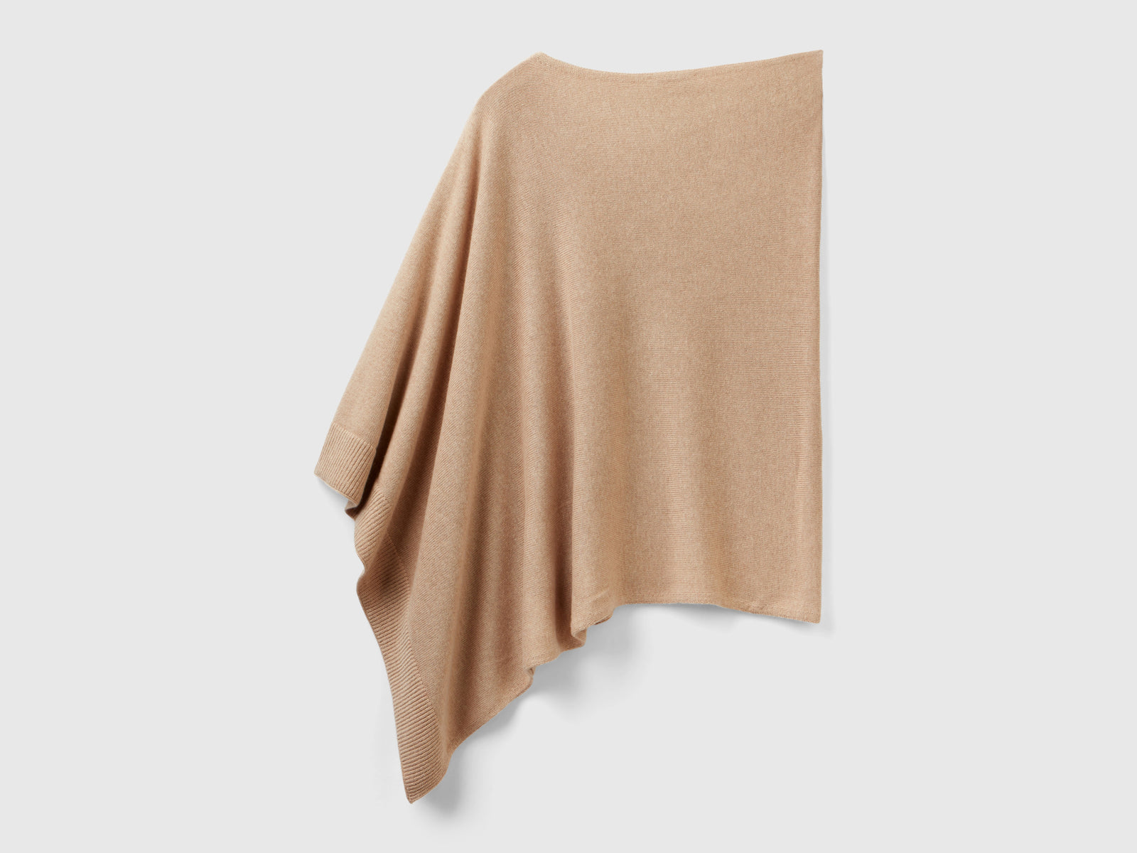 Mantella in misto cashmere da donna beige 2 | Benetton Outlet