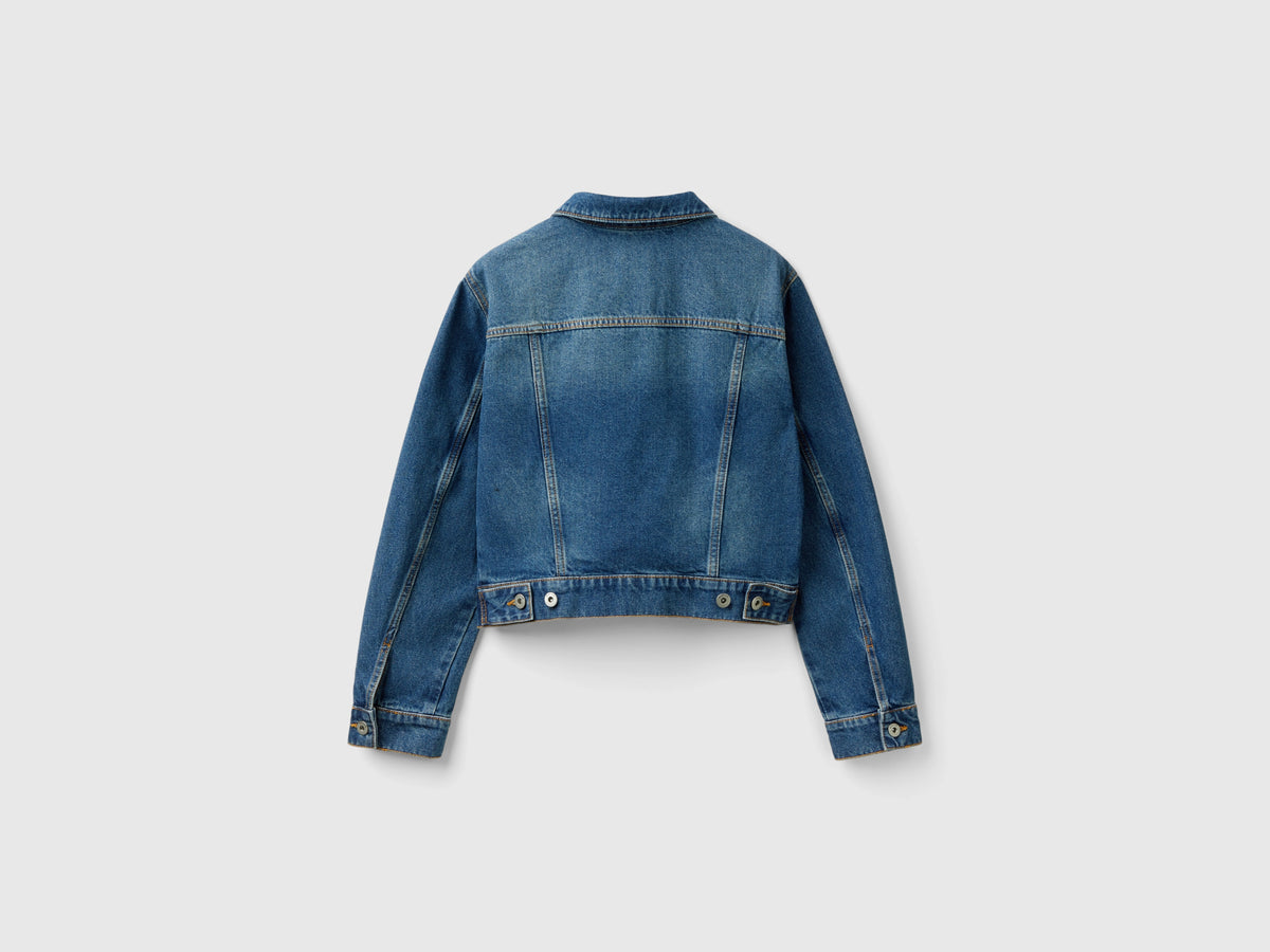 Giacca in denim con cotone riciclato