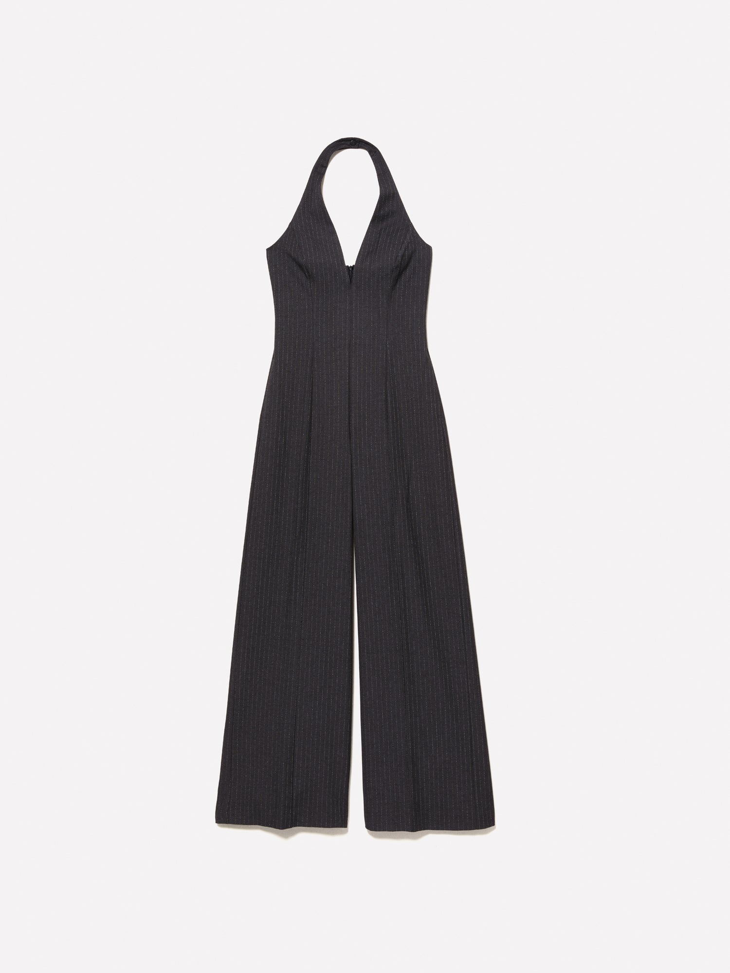 Tuta gessata da donna grigio scuro | Sisley Outlet