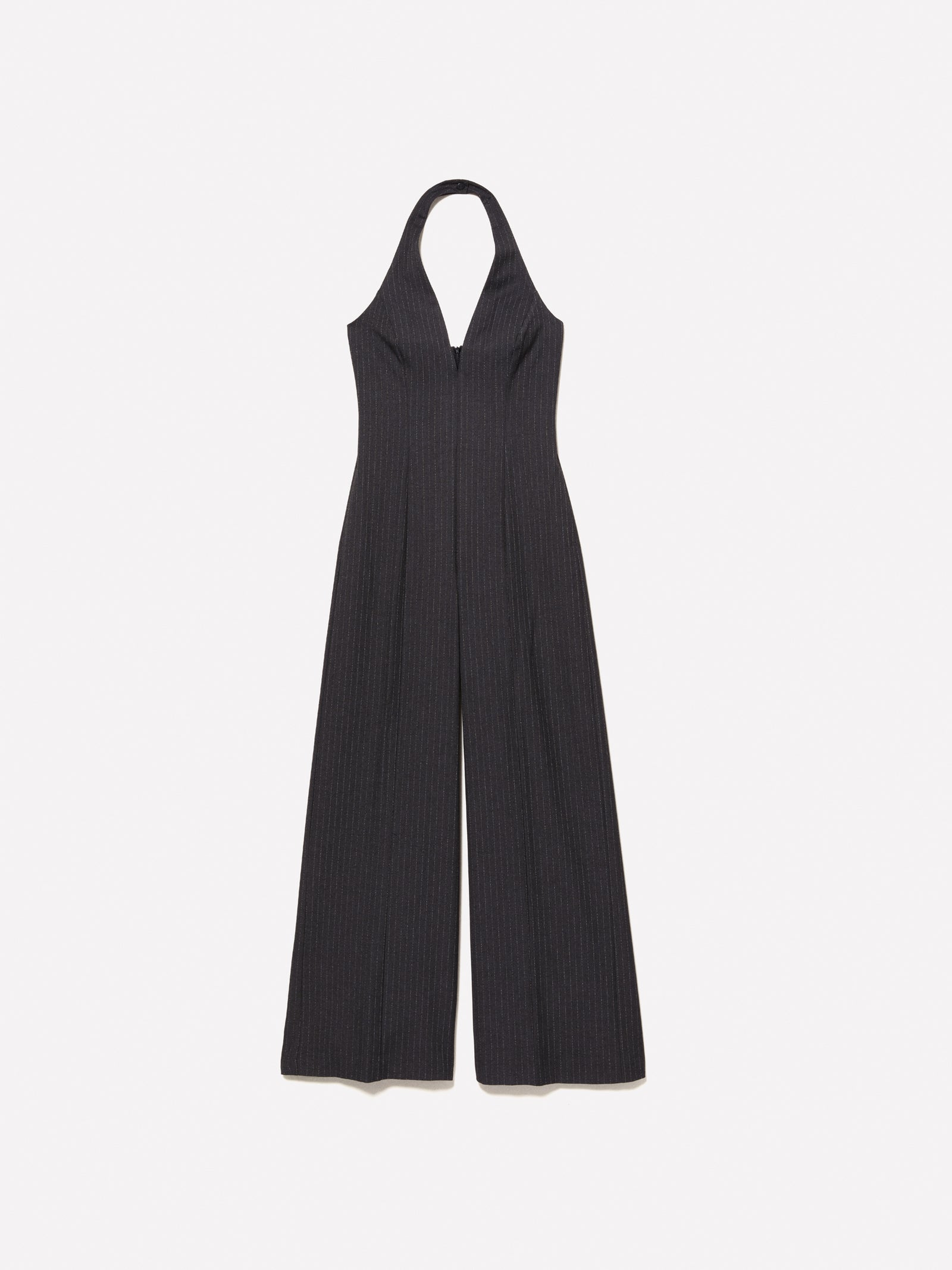 Tuta gessata da donna grigio scuro | Sisley Outlet