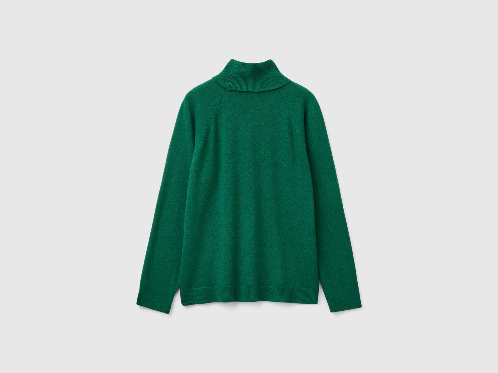 Dolcevita verde bosco in misto lana e cashmere da donna verde scuro 2 | Benetton Outlet