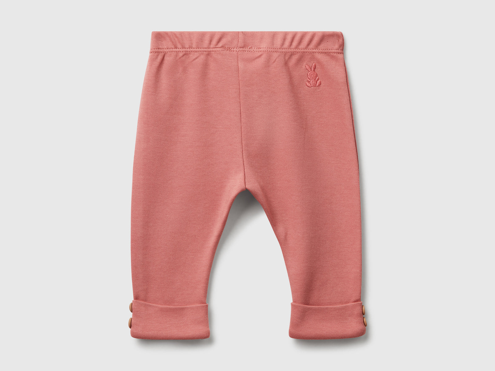 Leggings in puro cotone da neonato salmone 2 | Benetton Outlet