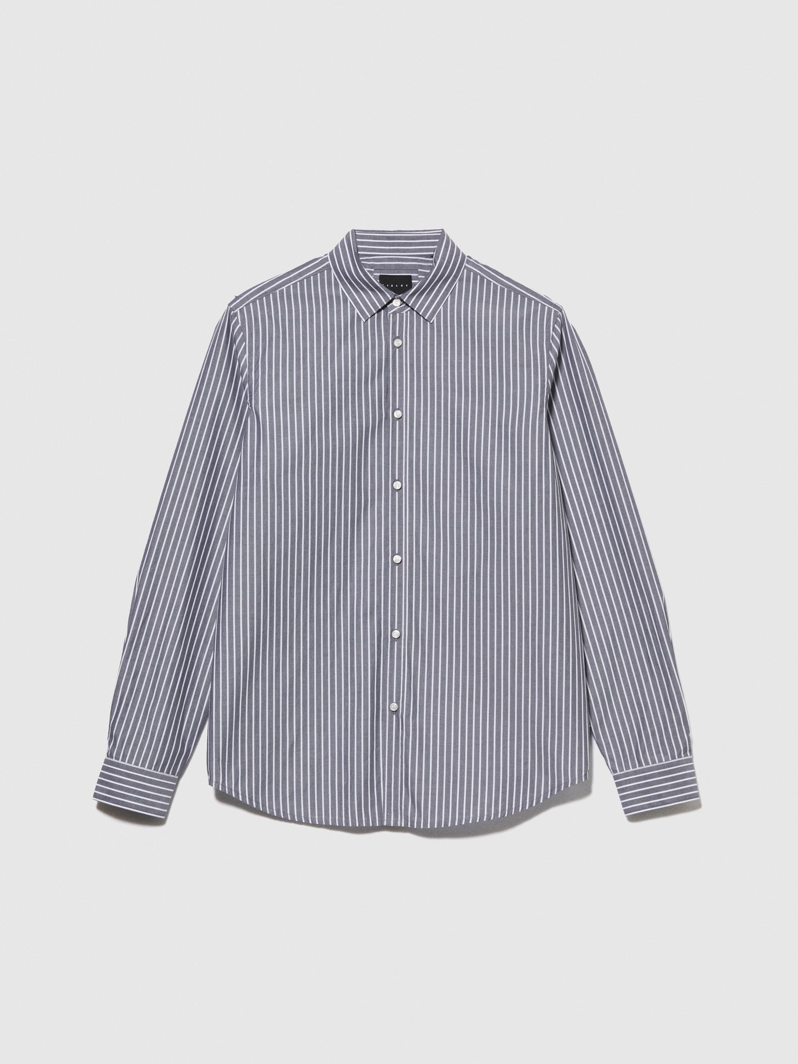 Camicia a righe da uomo grigio | Sisley Outlet
