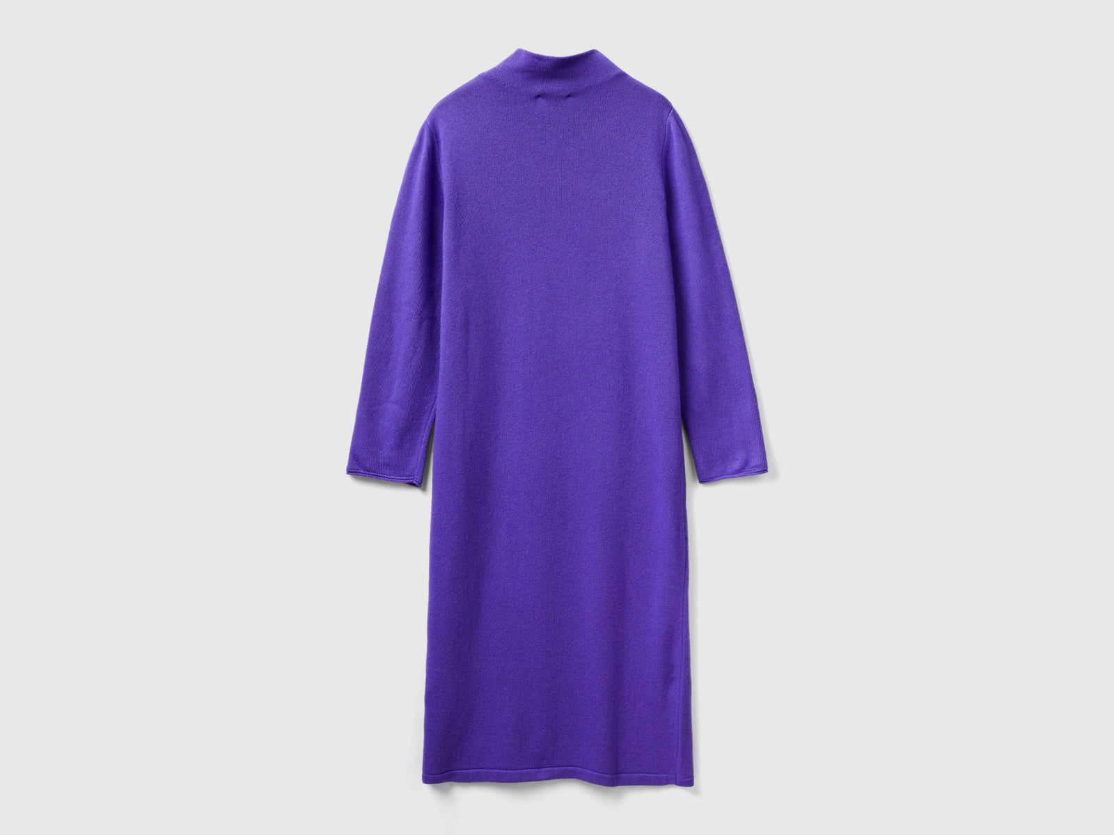 Vestito midi in misto cashmere da donna viola 2 | Benetton Outlet