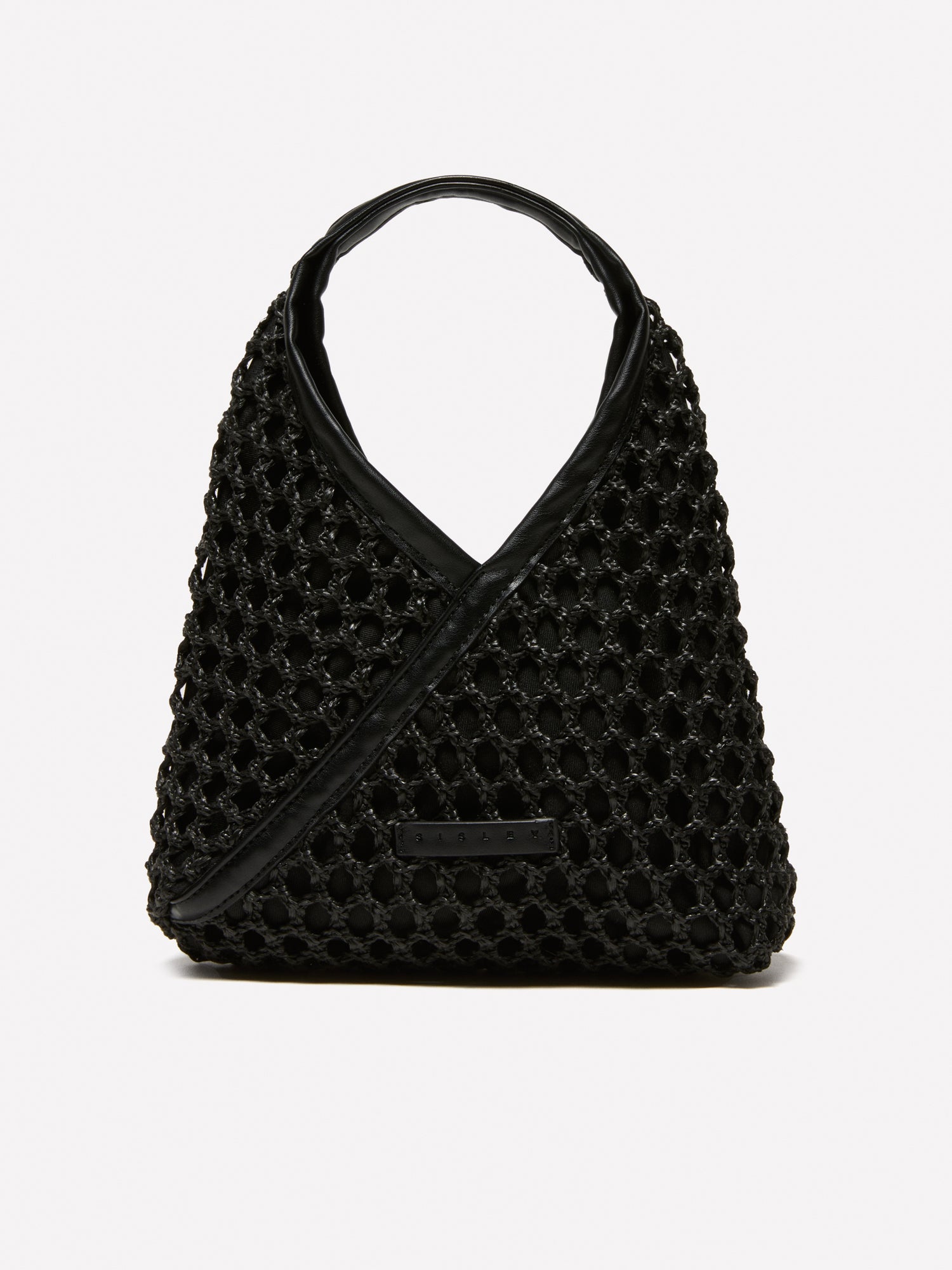 Borsa effetto crochet da donna beige | Sisley Outlet