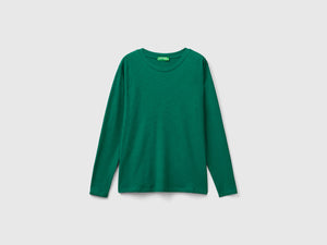 T-shirt manica lunga in cotone leggero