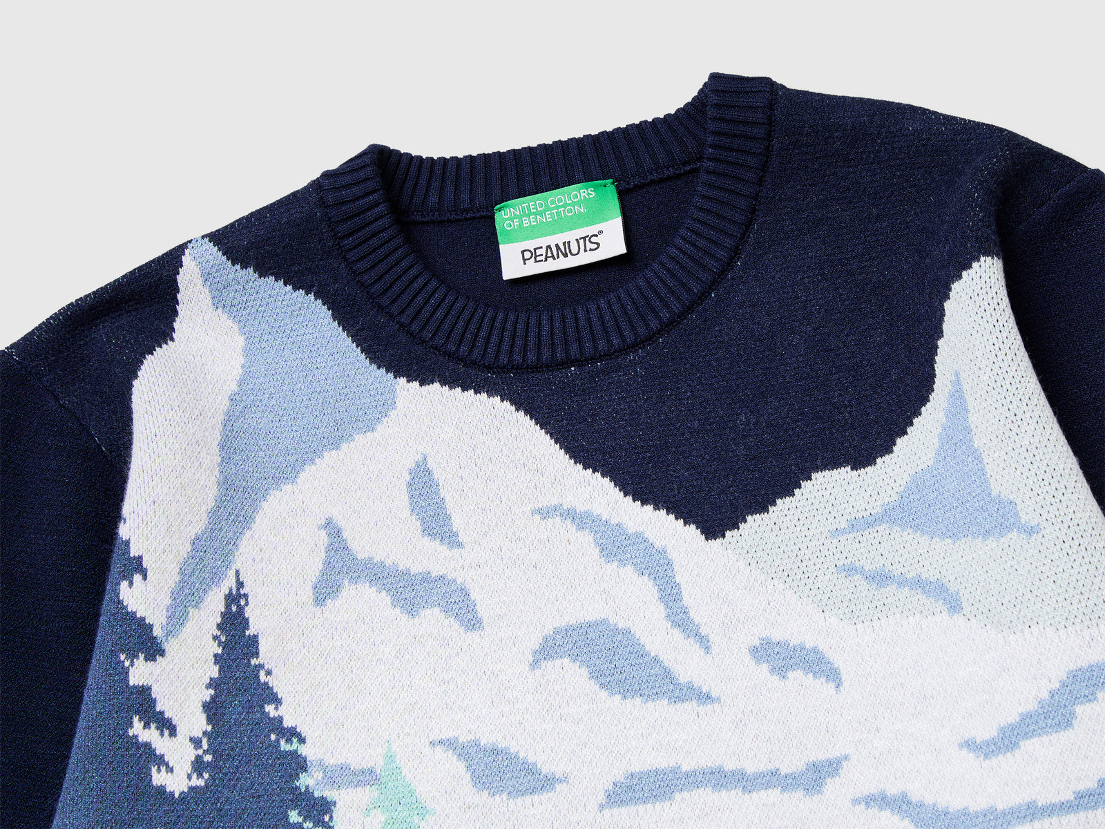 Maglione con grafica sci ©Peanuts da bambino blu scuro 3 | Benetton Outlet