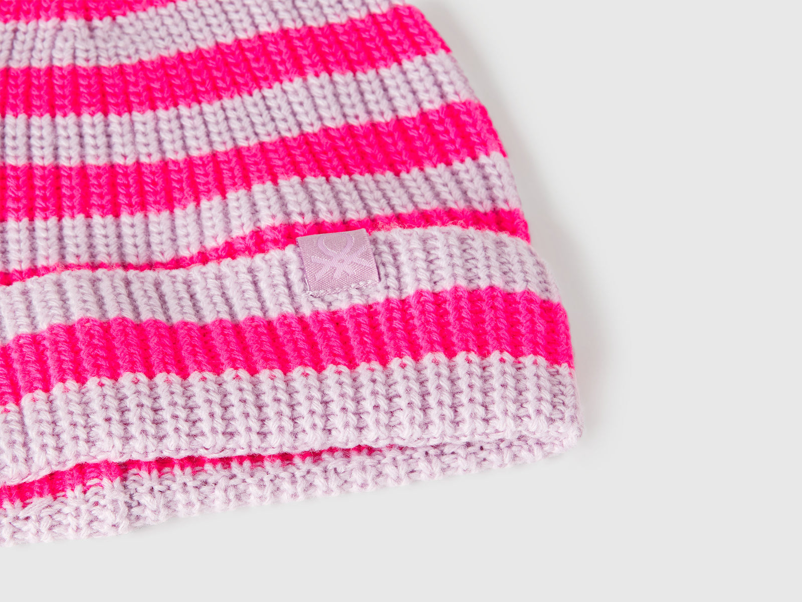 Cappello a righe da bimbo lavanda 3 | Benetton Outlet
