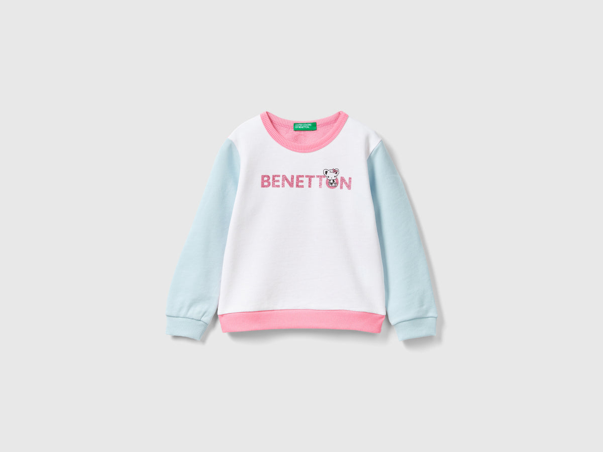 Felpa 100% cotone bio con logo