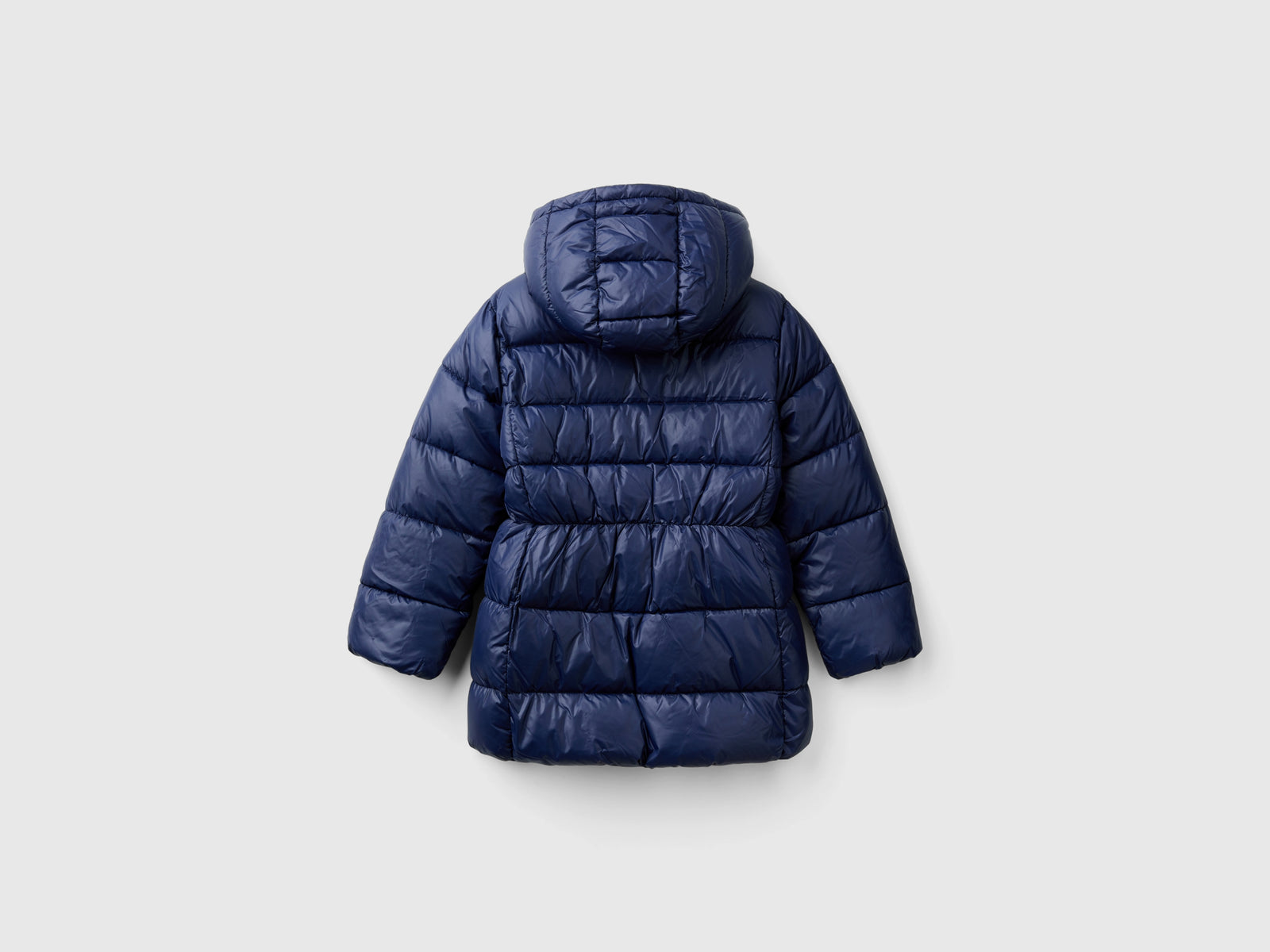 Giubbino lungo sciancrato da bambina blu scuro 2 | Benetton Outlet