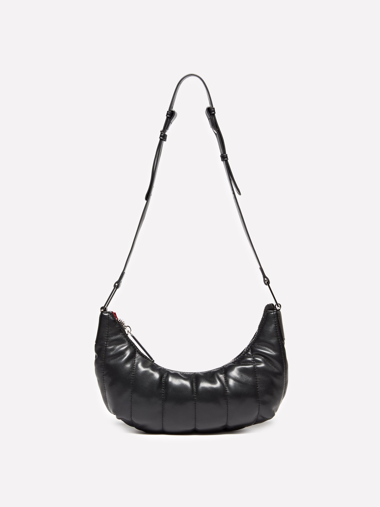 Borsa a tracolla con impunture da donna nero | Sisley Outlet