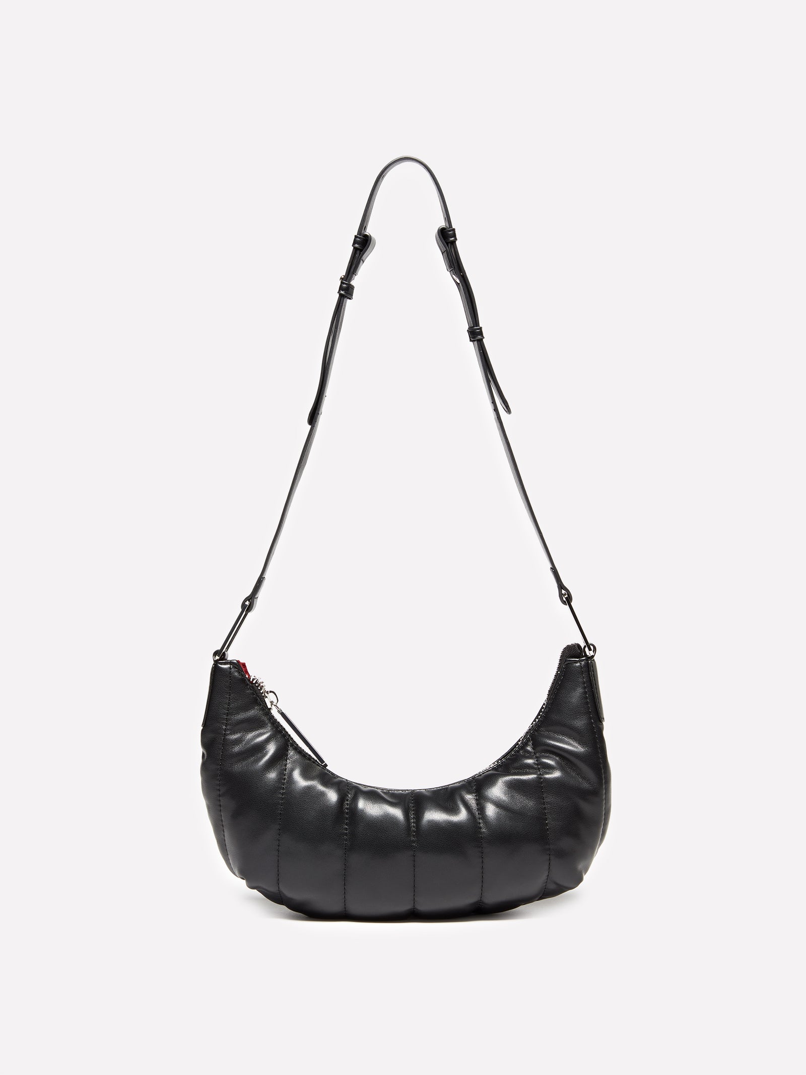 Borsa a tracolla con impunture da donna nero | Sisley Outlet