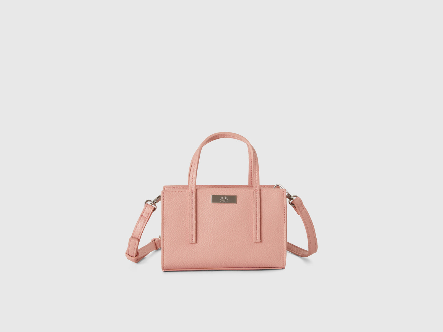 Borsa piccola rettangolare da donna rosa pastello | Benetton Outlet
