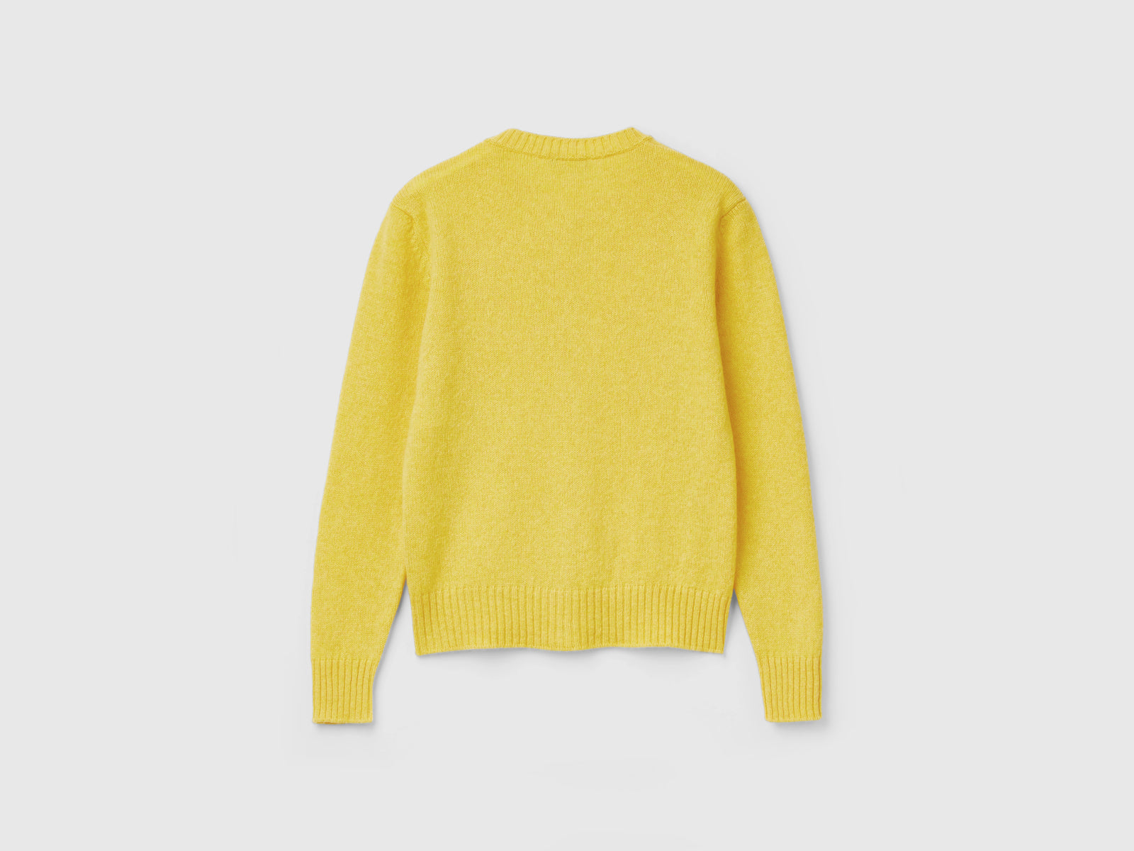 Cardigan in pura lana Shetland da donna senape 2 | Benetton Outlet