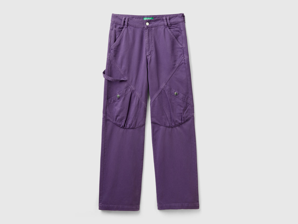 Pantaloni cargo in cotone
