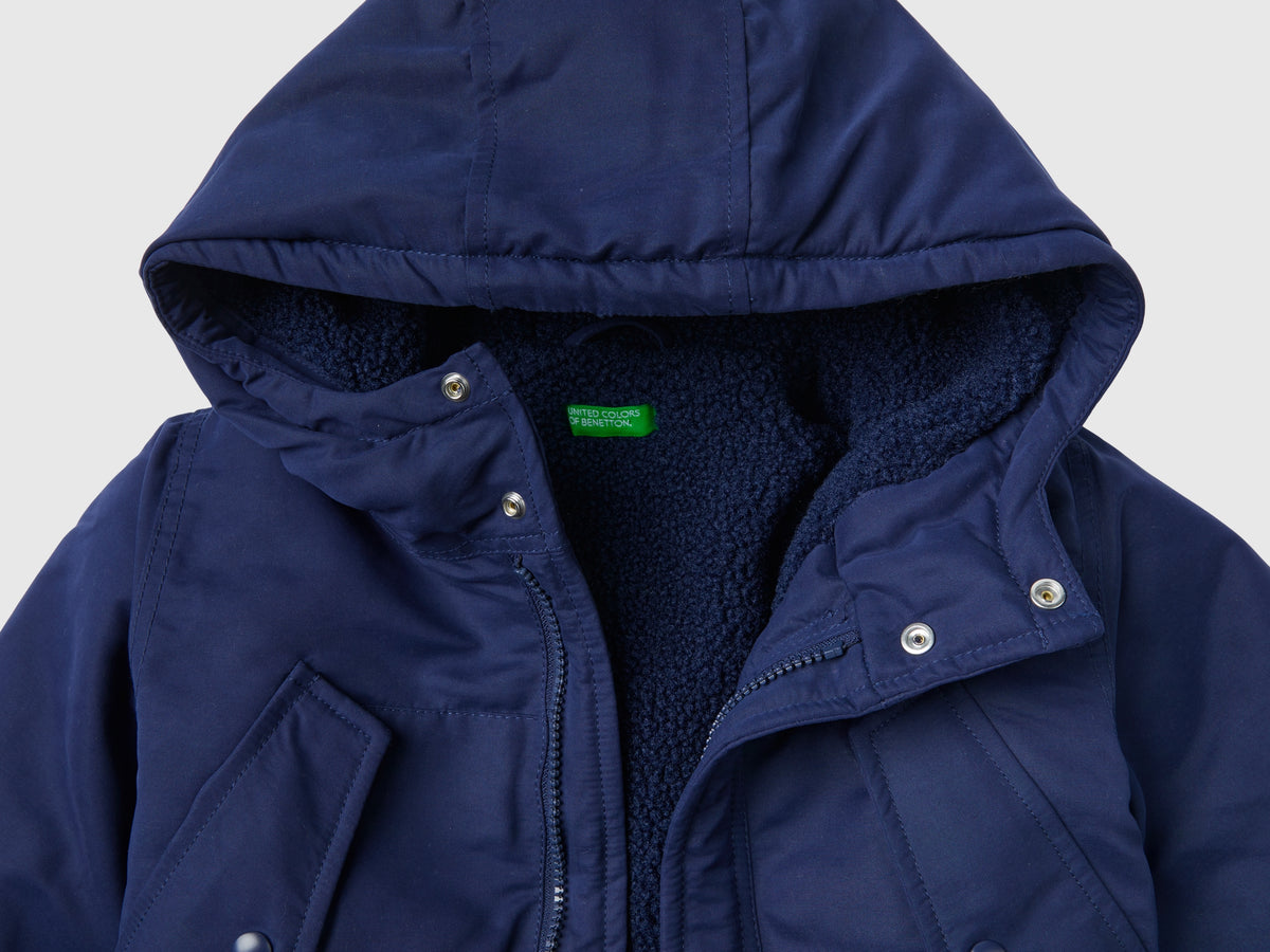 Parka imbottito con tasche