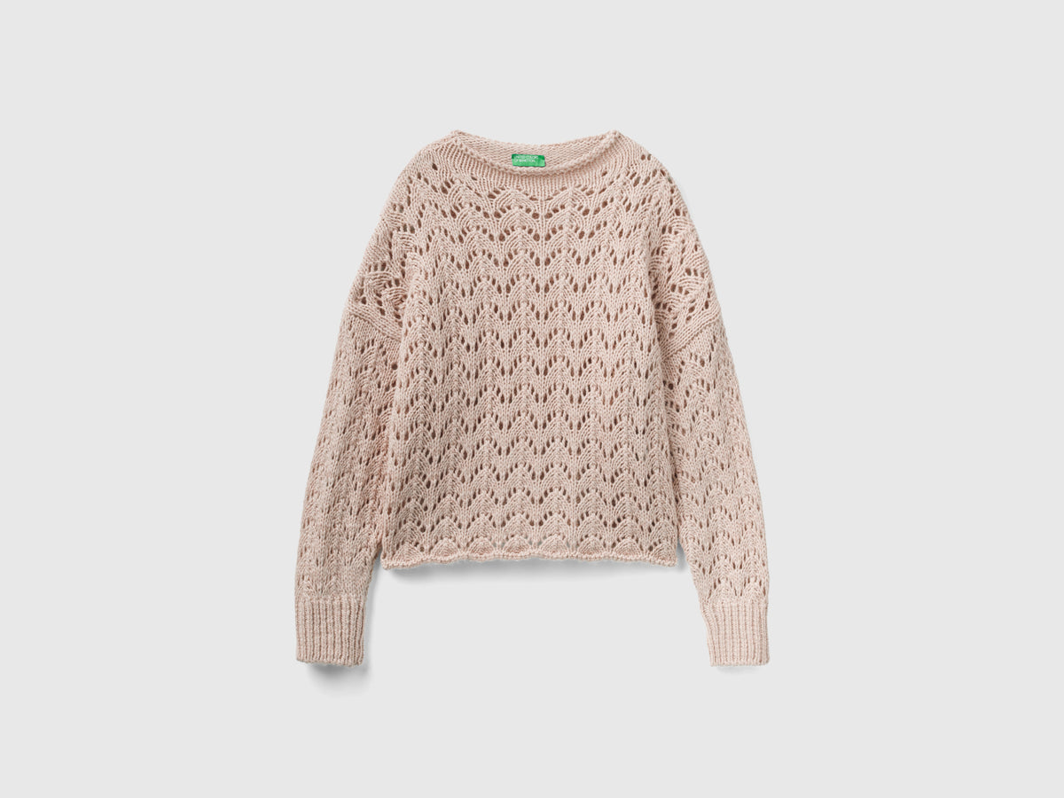 Maglia effetto uncinetto
