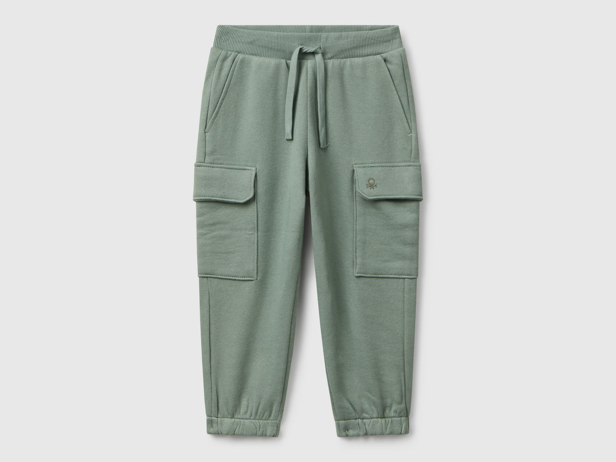 Joggers cargo in felpa
