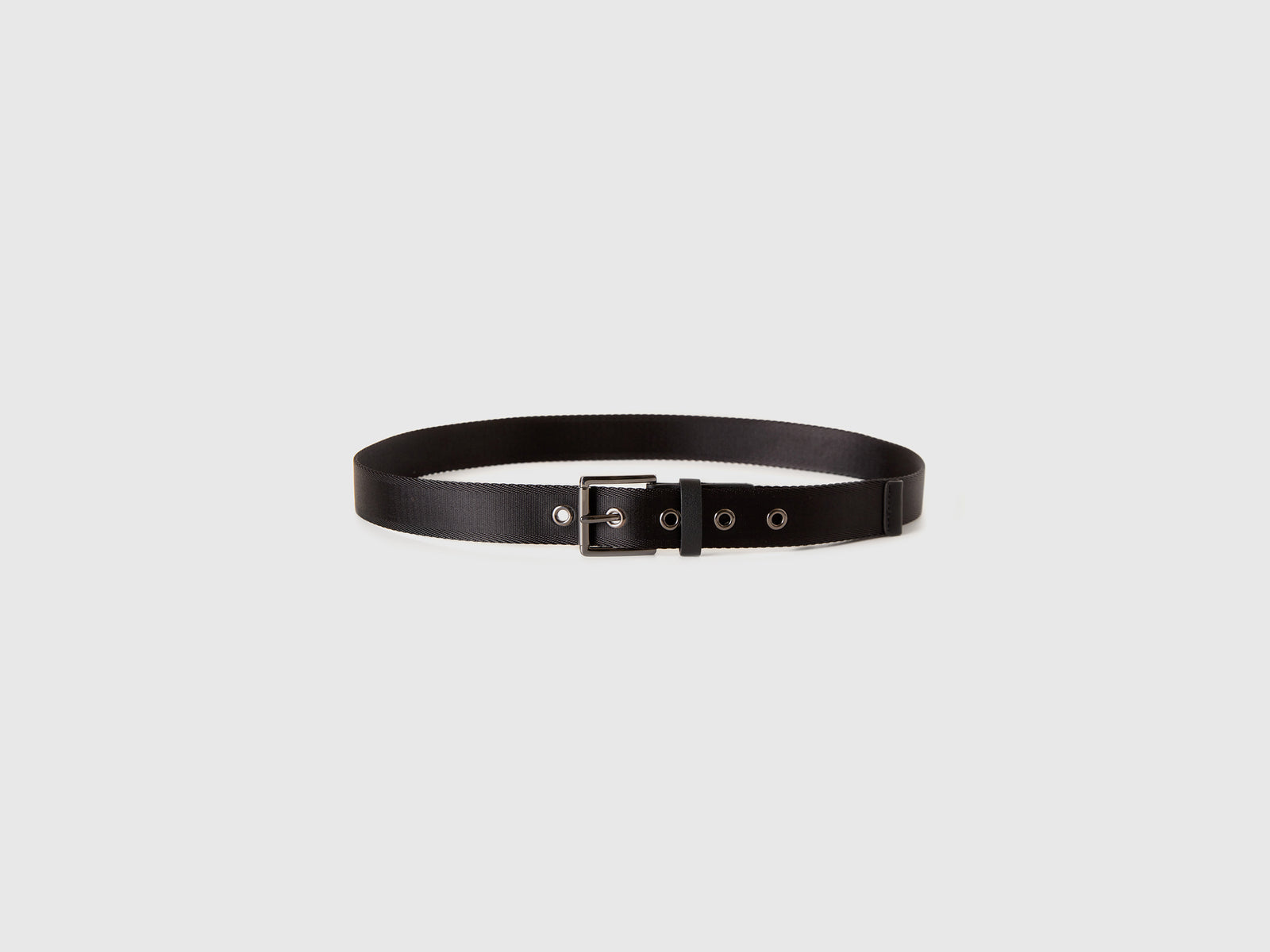 Cintura con occhielli da uomo nero 3 | Benetton Outlet