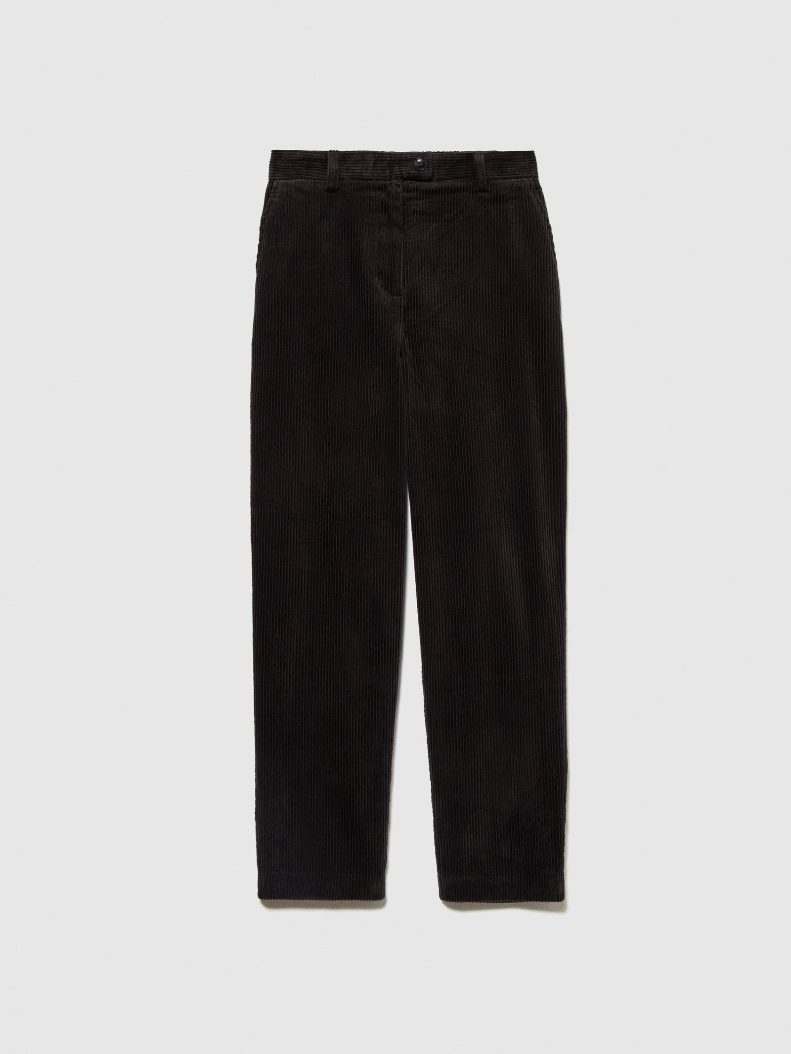 Joggers in velluto a costine da donna nero | Sisley Outlet