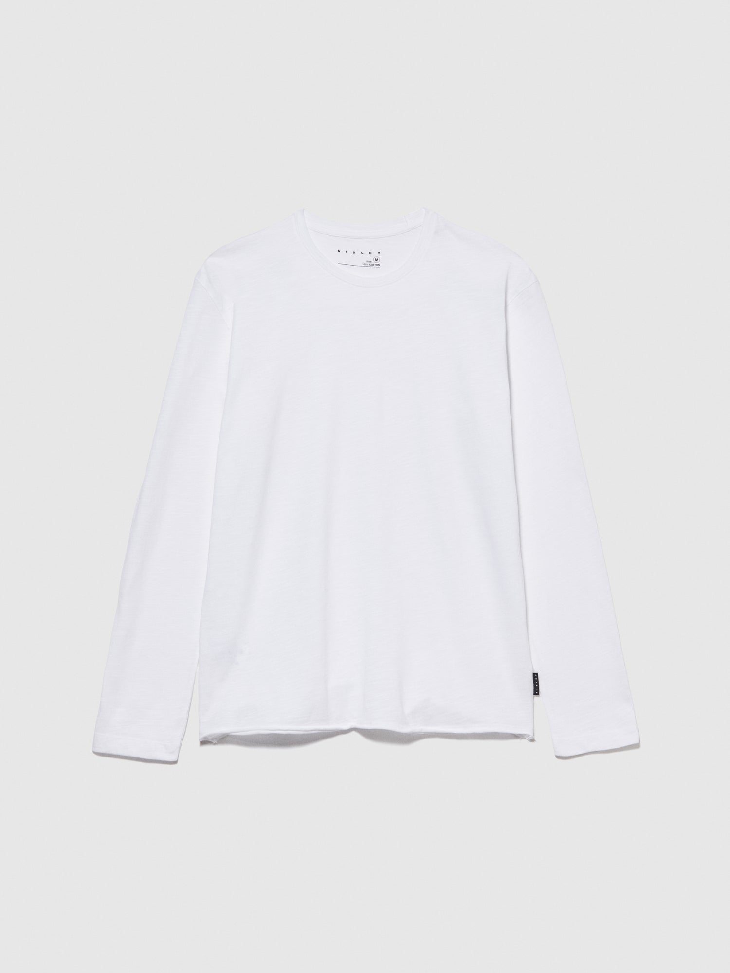 T-shirt a maniche lunghe da uomo bianco | Sisley Outlet