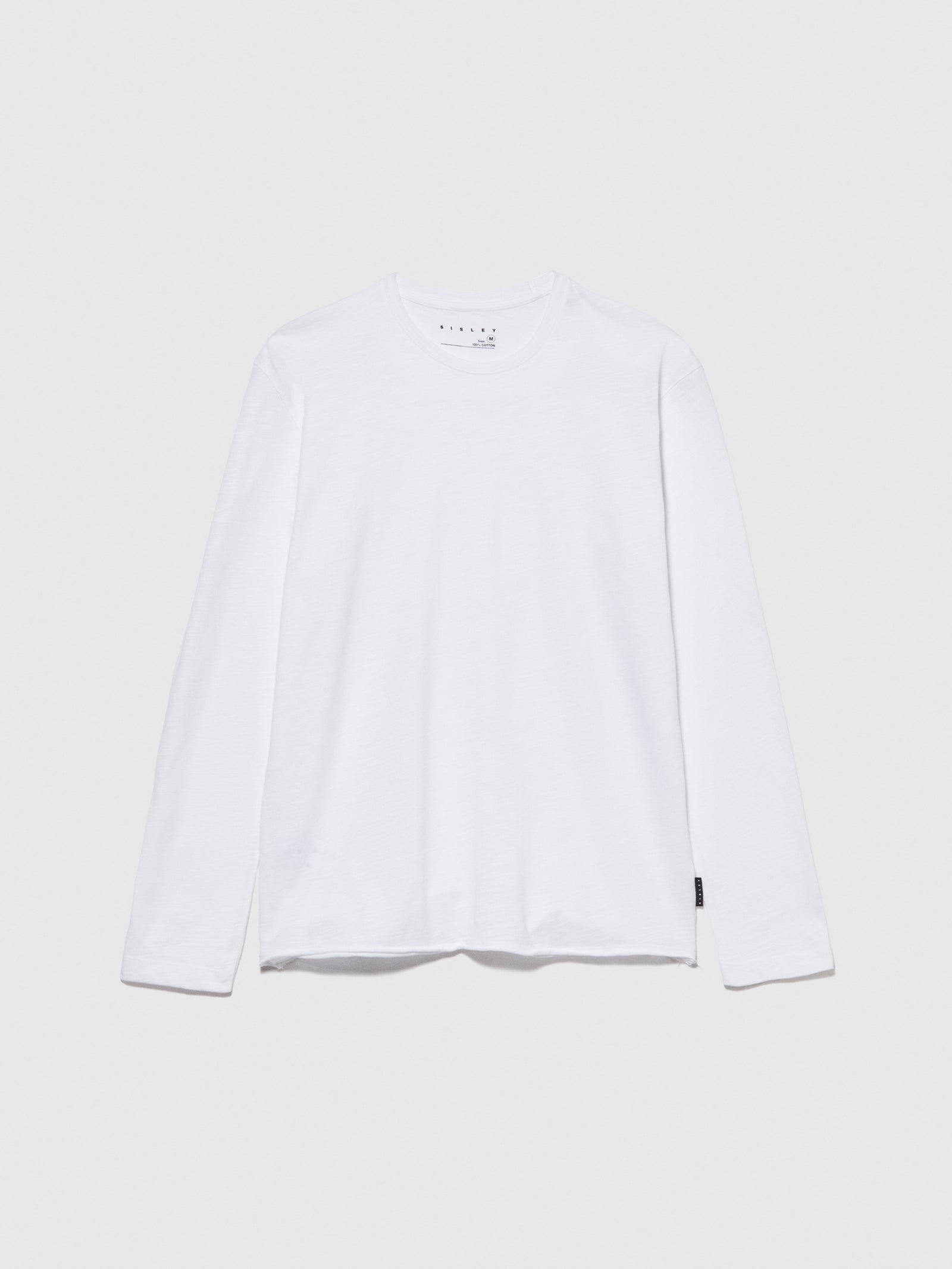 T-shirt a maniche lunghe da uomo bianco | Sisley Outlet