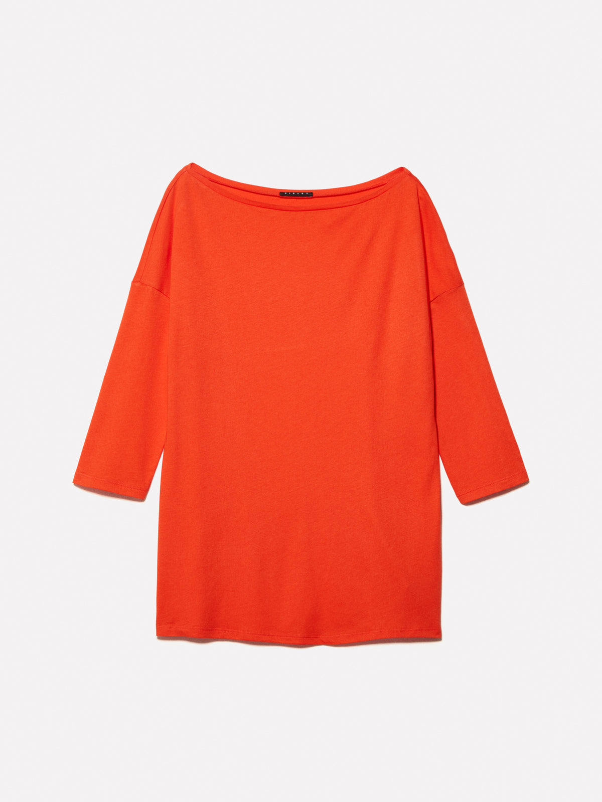 T-shirt con scollo a barca