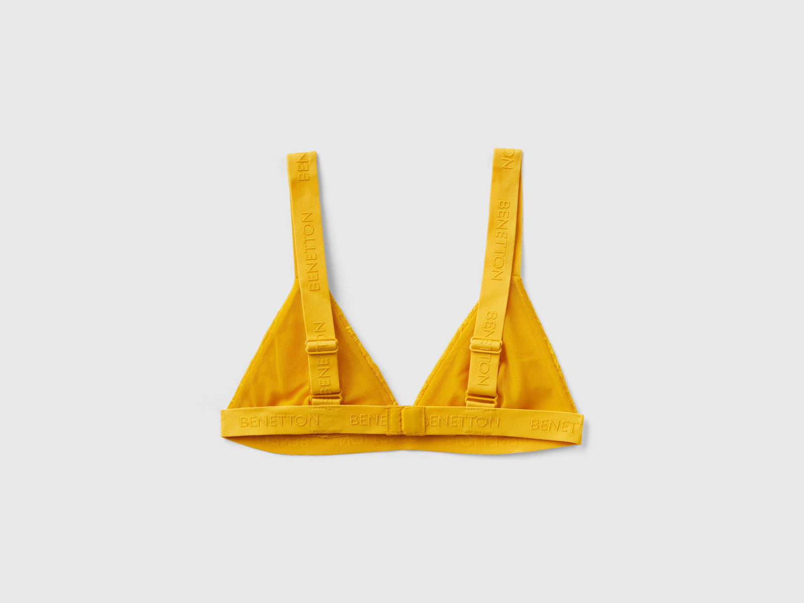 Reggiseno a triangolo in pizzo da donna giallo 2 | Benetton Outlet