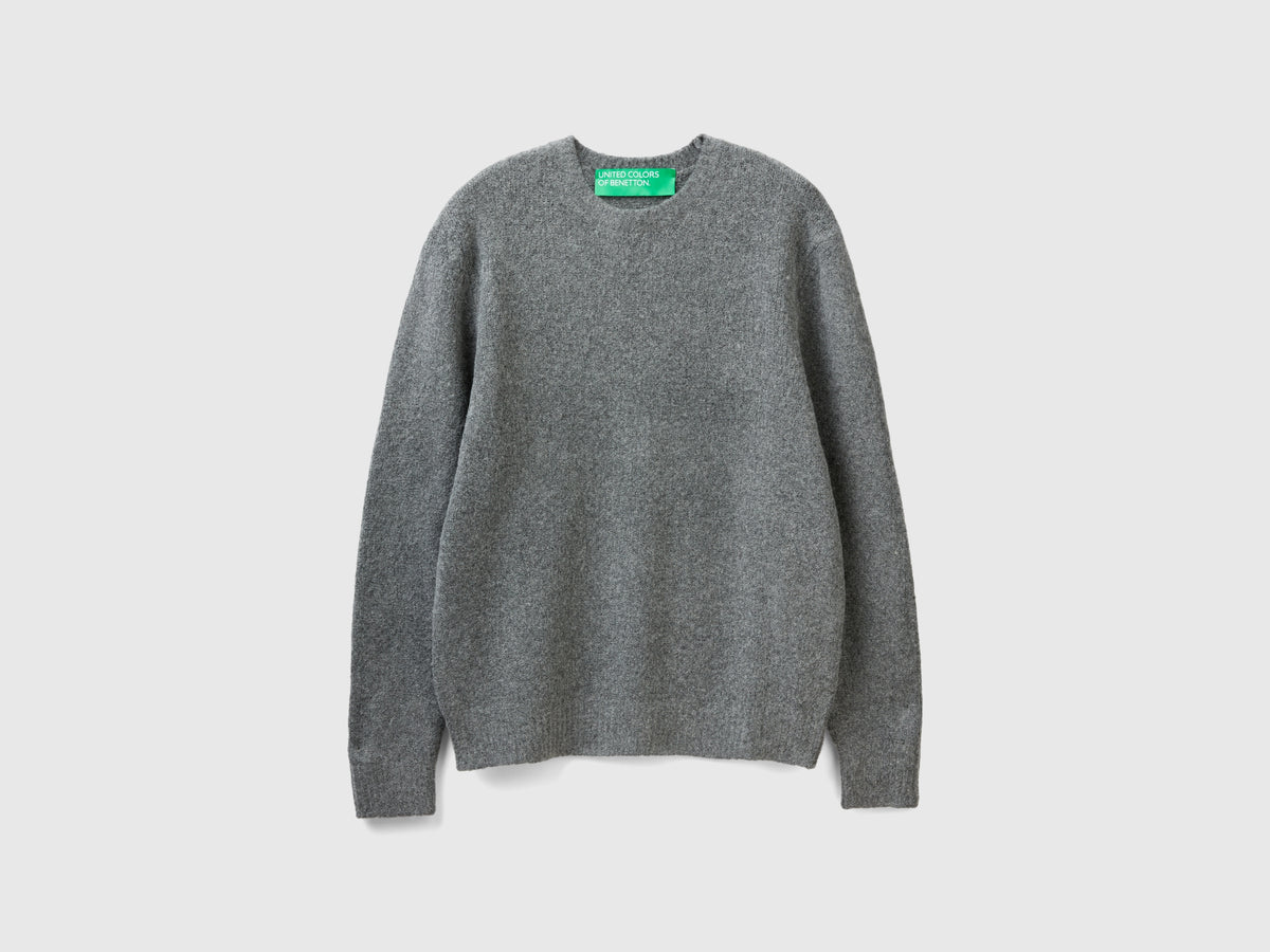 Maglia girocollo bouclé