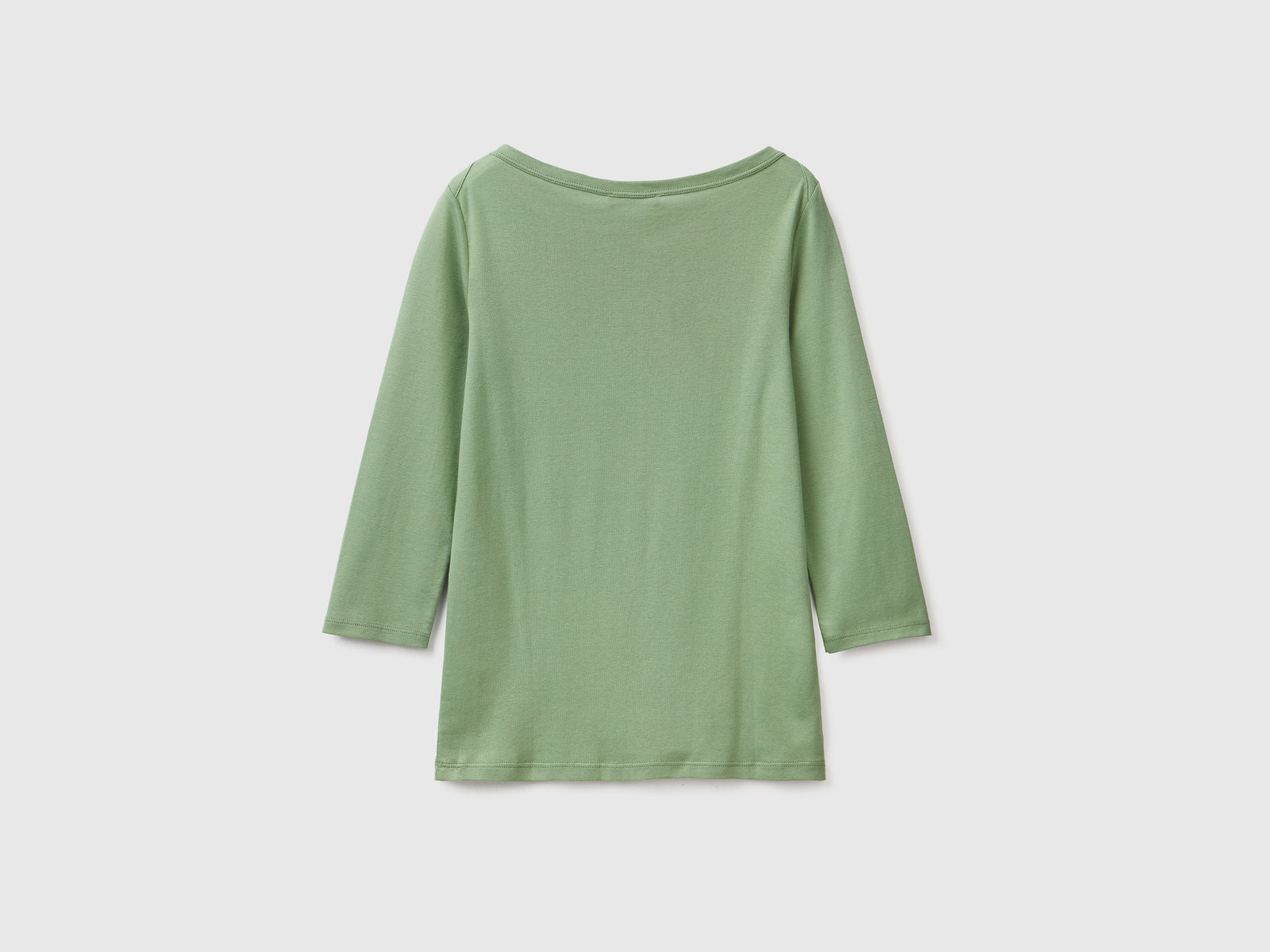 T-shirt manica a 3/4 da donna verde 2 | Benetton Outlet