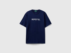 T-shirt con stampa slogan